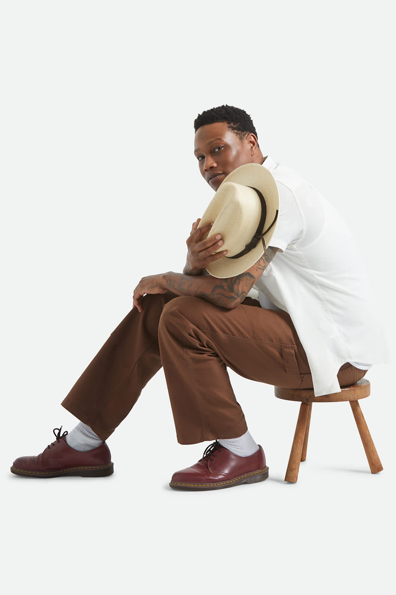 brixton-hitch-straw-ranch-fedora-strohhut-bone image 5