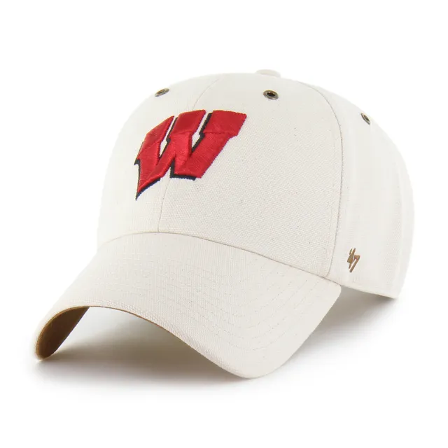 47-clean-up-carhartt-wisconsin-badgers-cap-natural image 1