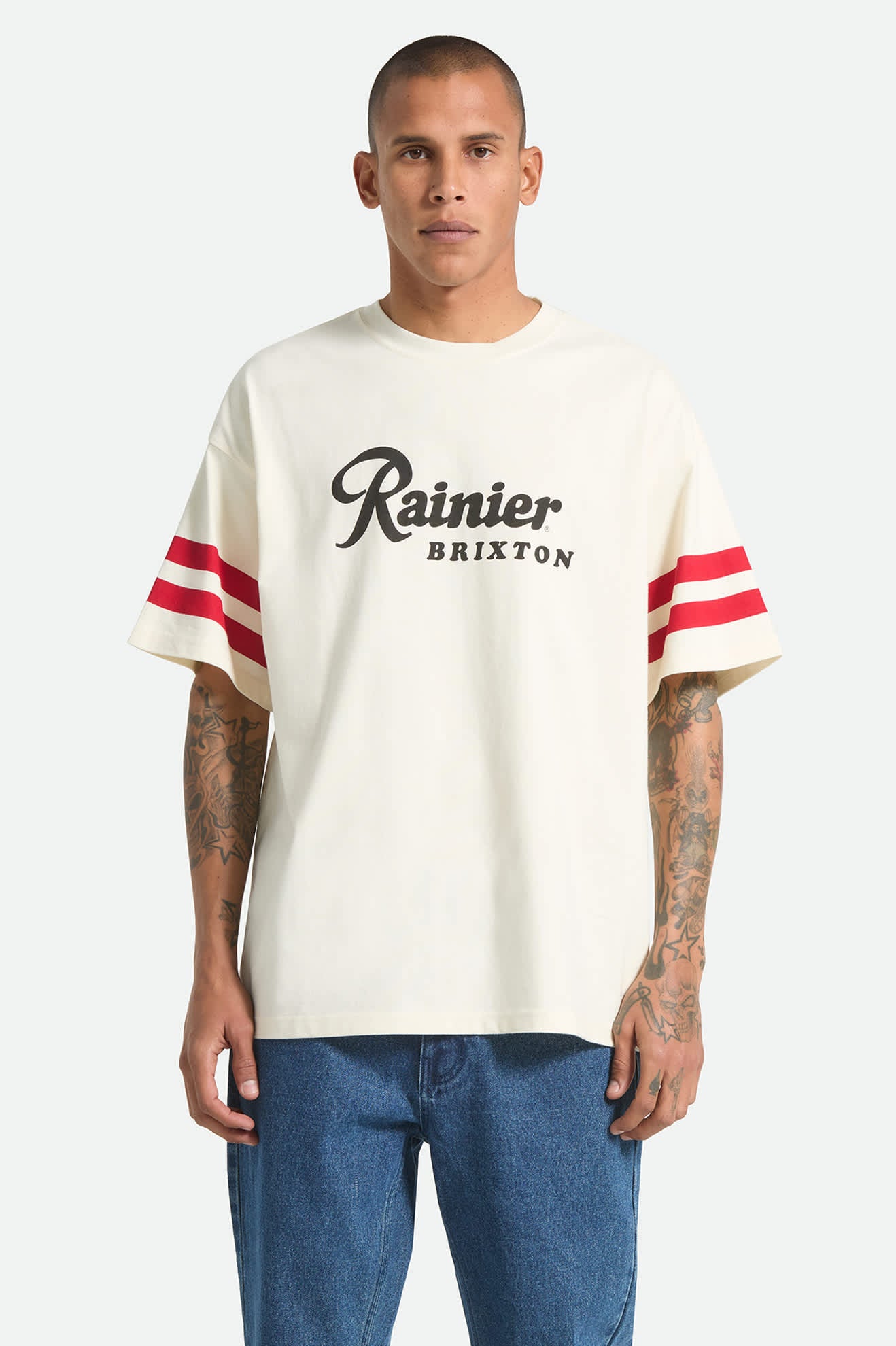 brixton-rainier-1878-oversized-t-shirt-natural-baumwolle image 2