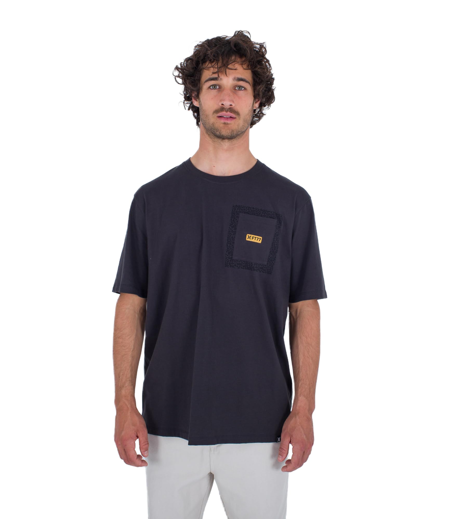 hurley-toledo-pocket-t-shirt-schwarz-m-herren-baumwolle image 1