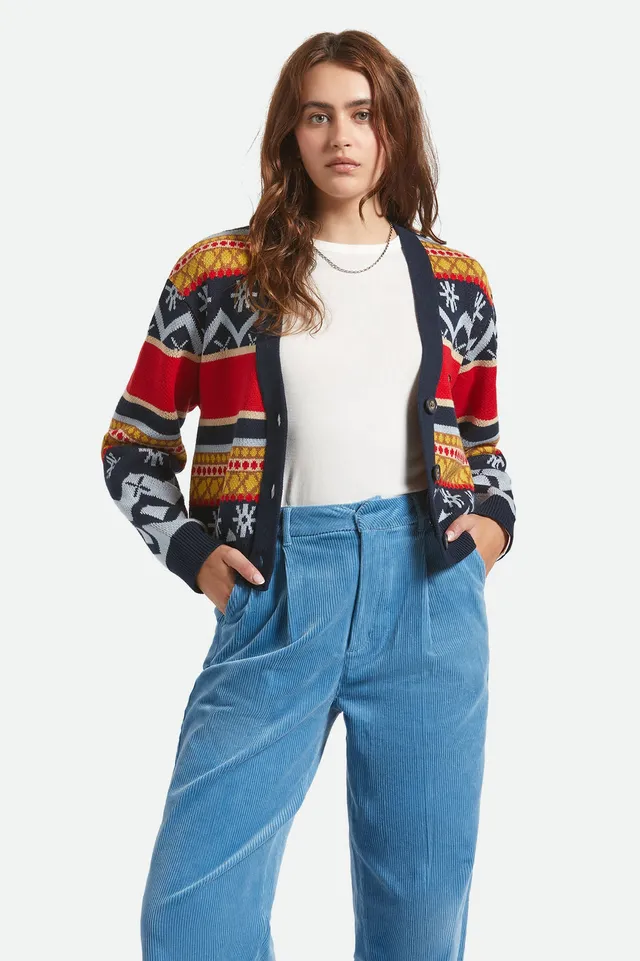 brixton-winter-racing-cardigan-multi-racing-stripe-baumwolle image 1
