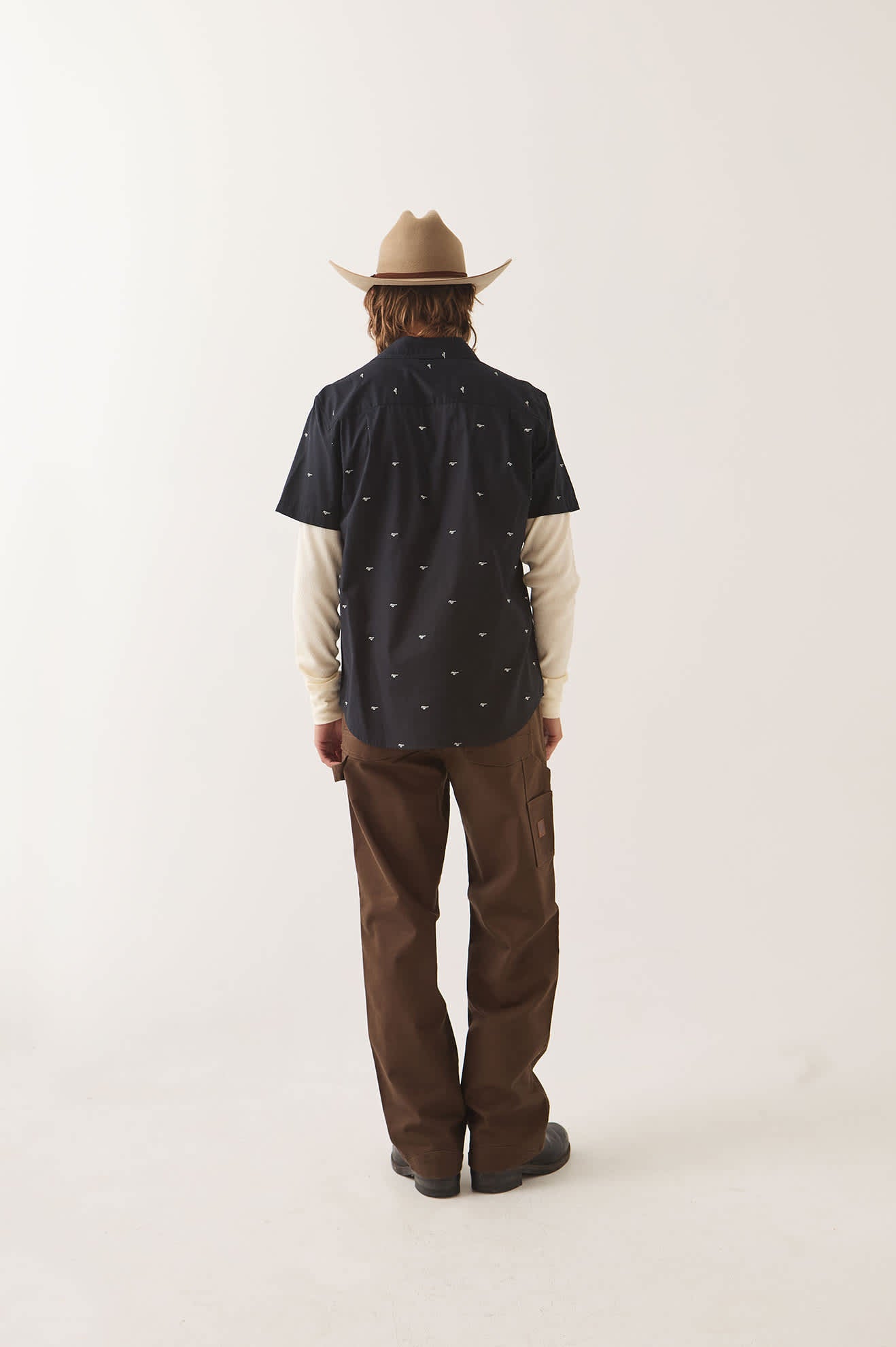 brixton-ford-mustang-shirt-mustang-burnt-rubber-button-up image 5