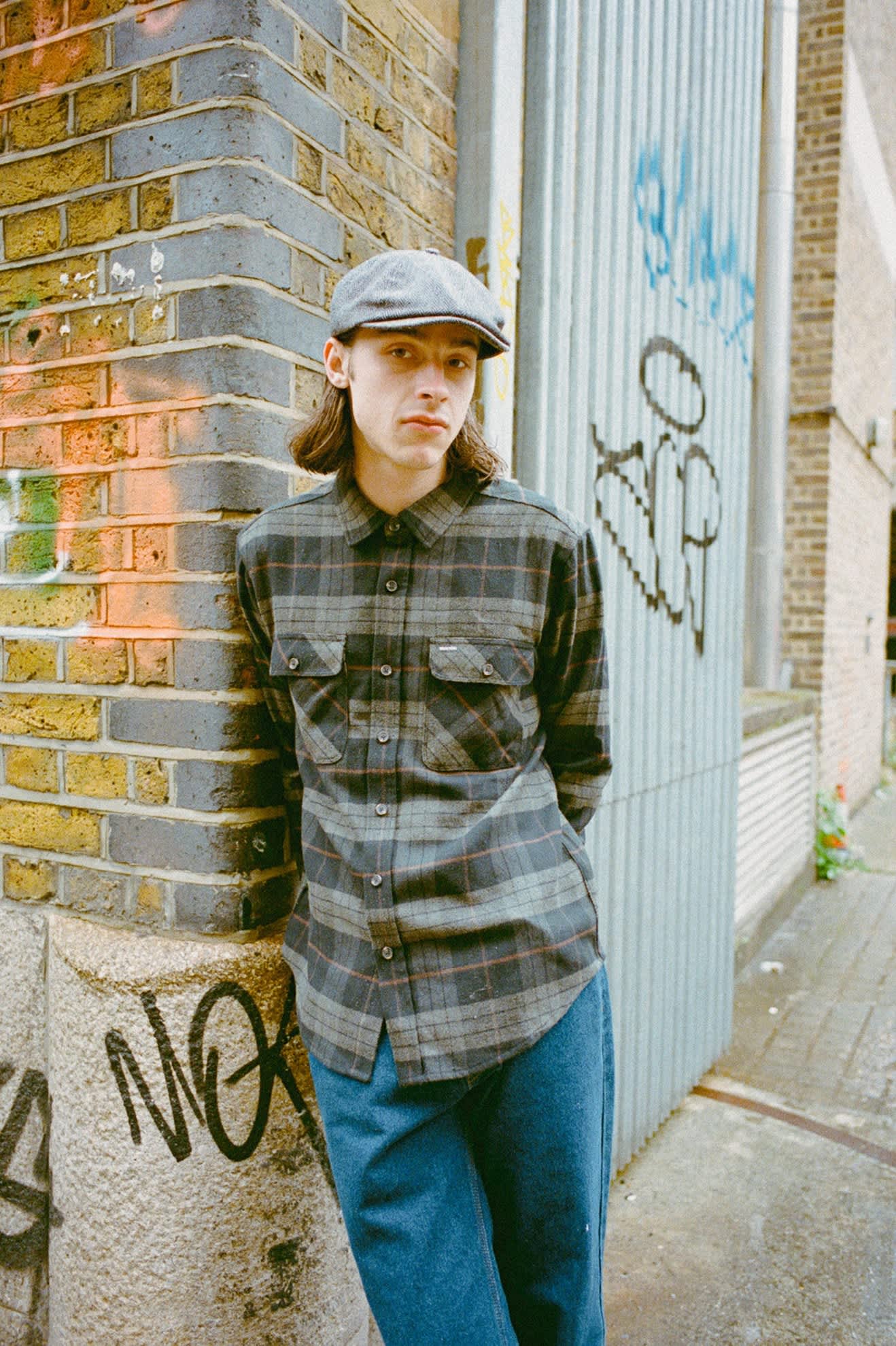 brixton-bowery-flannel-flanellhemd-schwarz-karo image 4