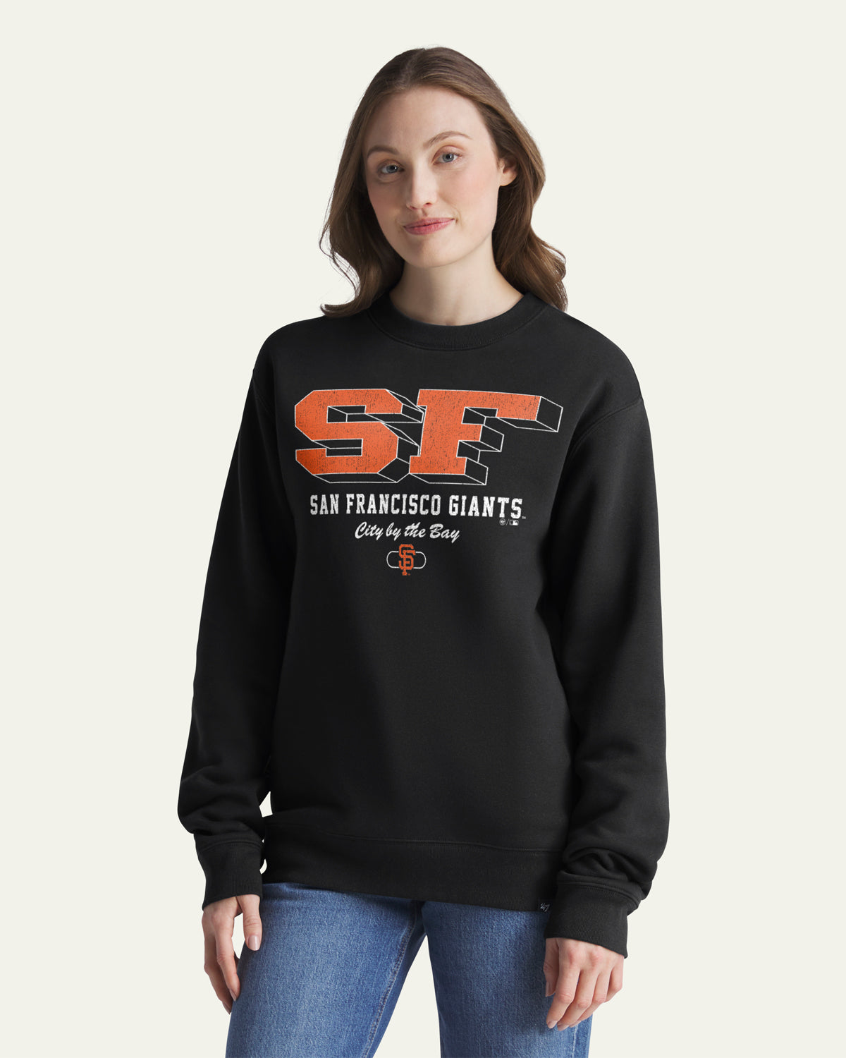 47-brand-everyday-giants-crew-sweatshirt-schwarz-fleece image 3