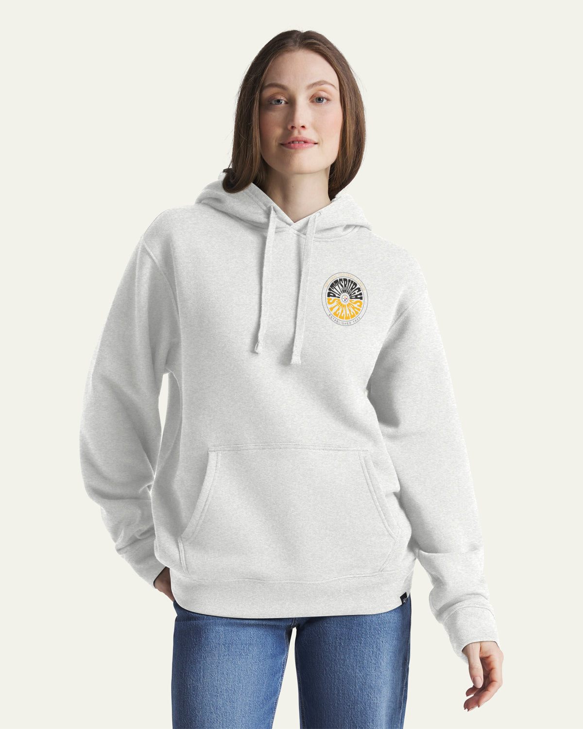 47-headline-pittsburgh-steelers-warpstyle-hoodie-relay-grey image 4