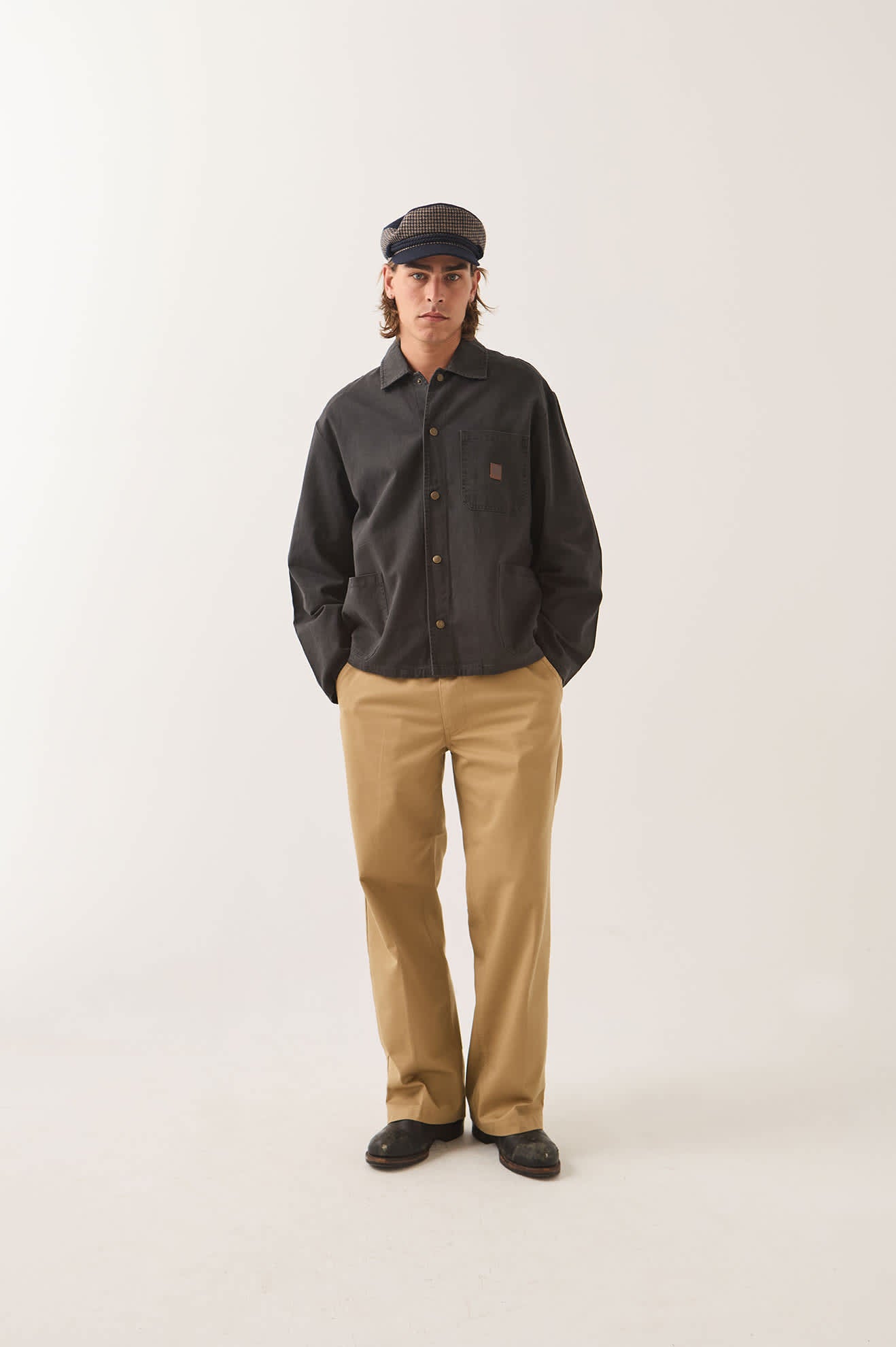 brixton-painters-jacket-washed-black-baumwolltwill image 2
