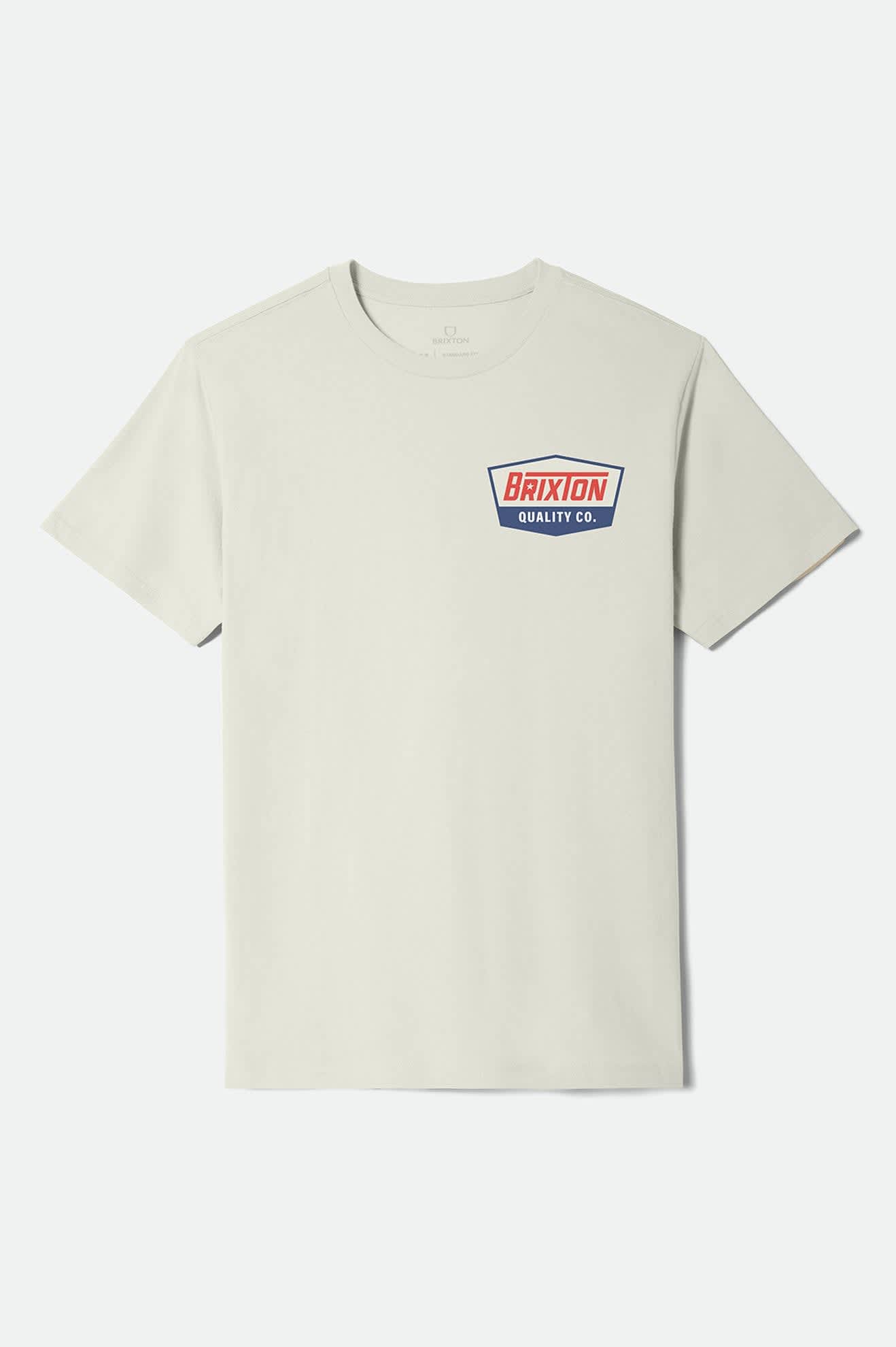 brixton-regal-star-t-shirt-herren-creme-navy-rot image 1