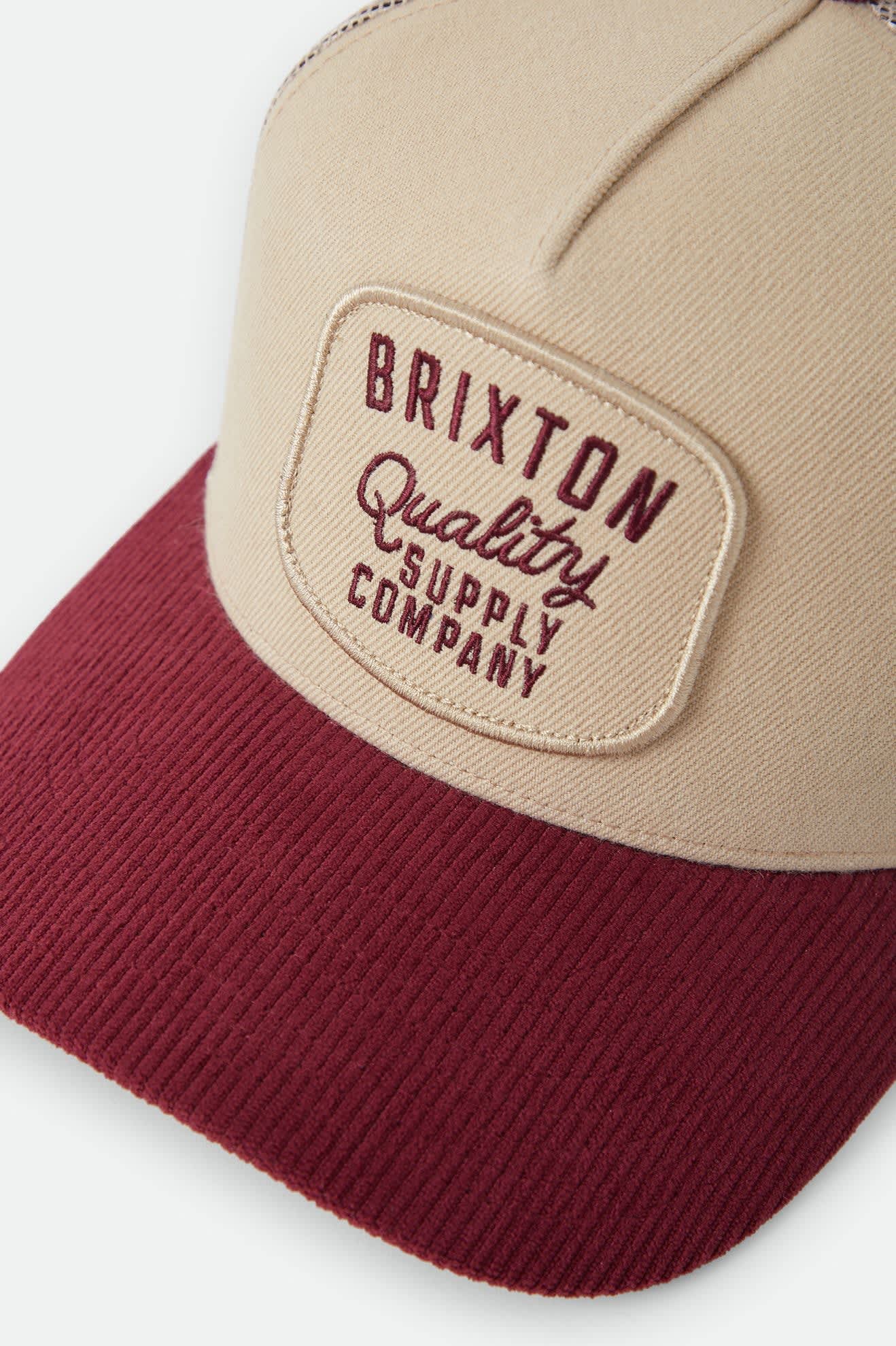 brixton-hubal-trucker-hat-oatmeal-brick-cord image 6