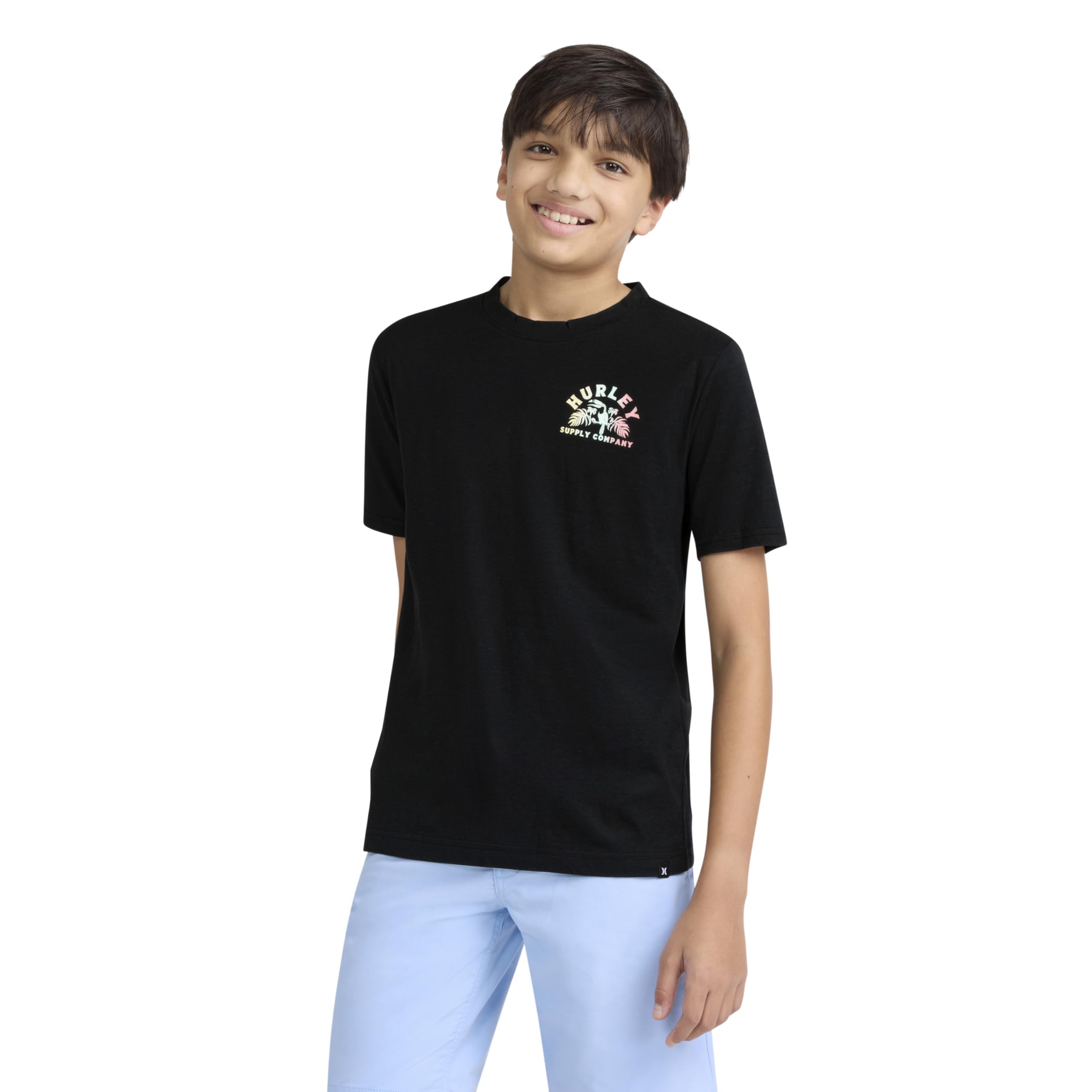 hurley-89134-grafik-t-shirt-kinder-8-10-jahre-kurzarm image 3