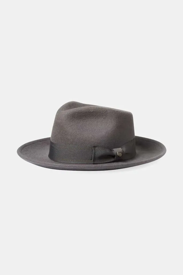 brixton-swindle-convertabrim-fedora-grey-grey-wollhut image 1