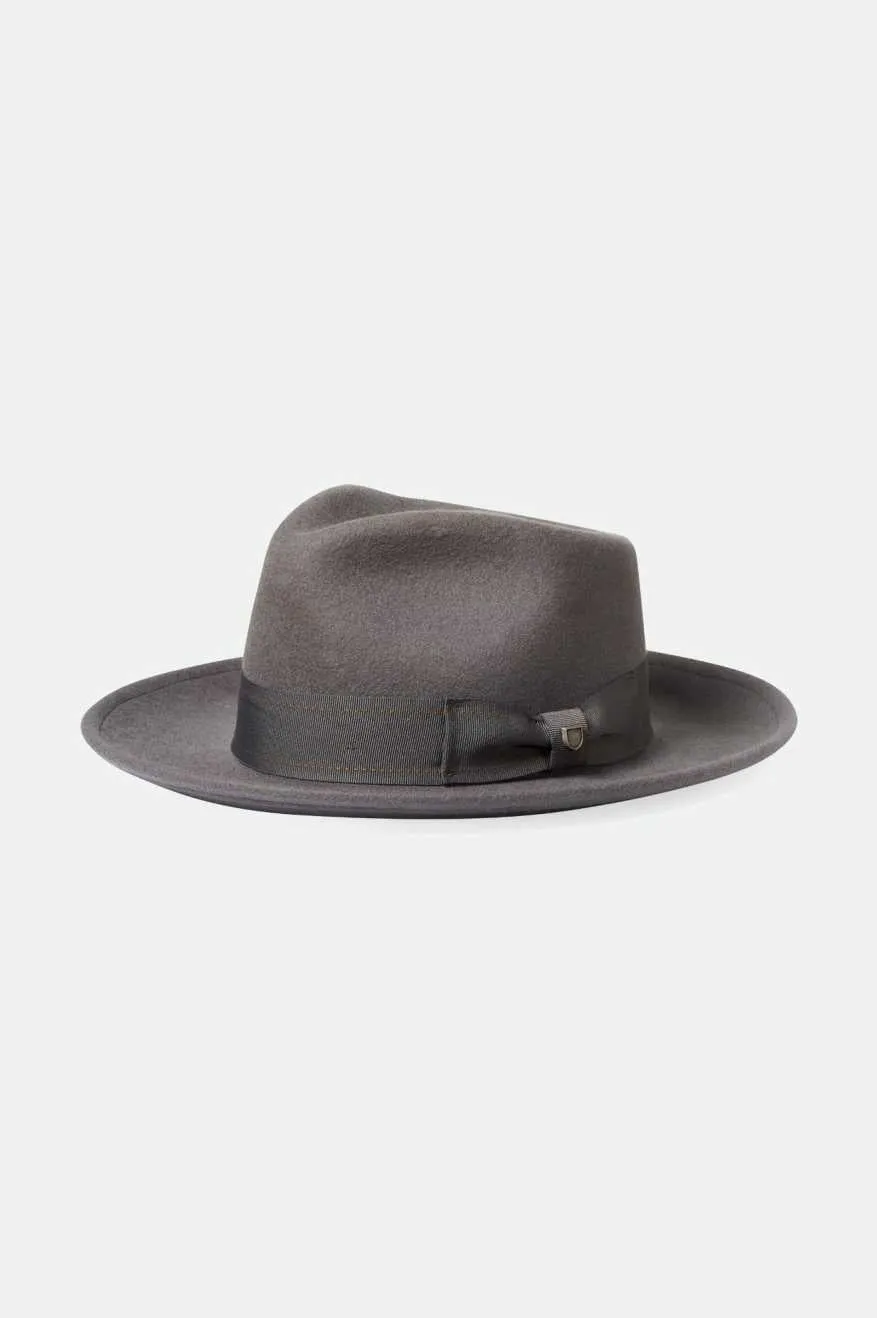 brixton-swindle-convertabrim-fedora-grey-grey-wollhut image 1