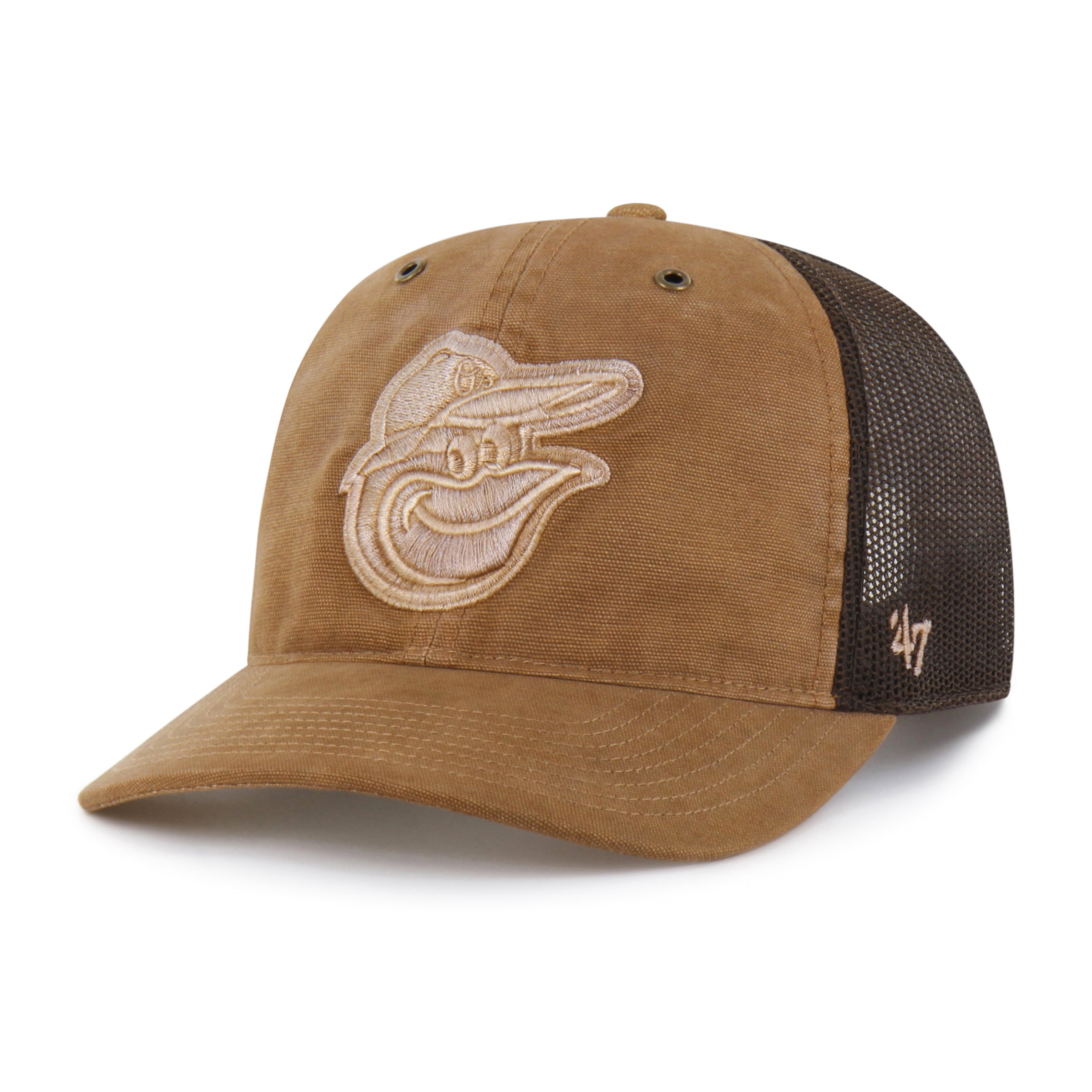 47-brand-47-trucker-cap-baltimore-orioles-braun-snapback image 4