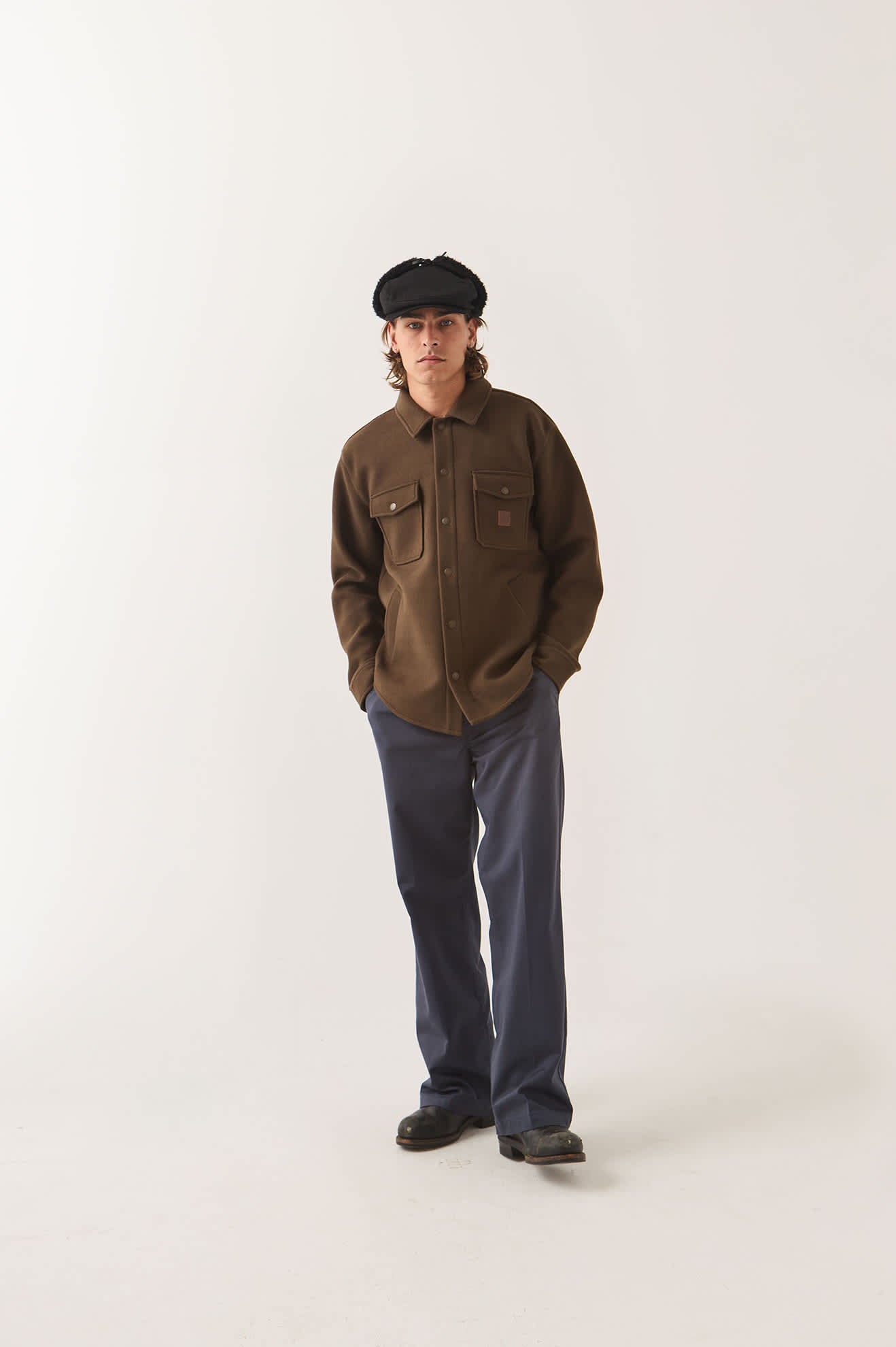 brixton-durham-felted-stretch-jacke-walnut-brown image 2