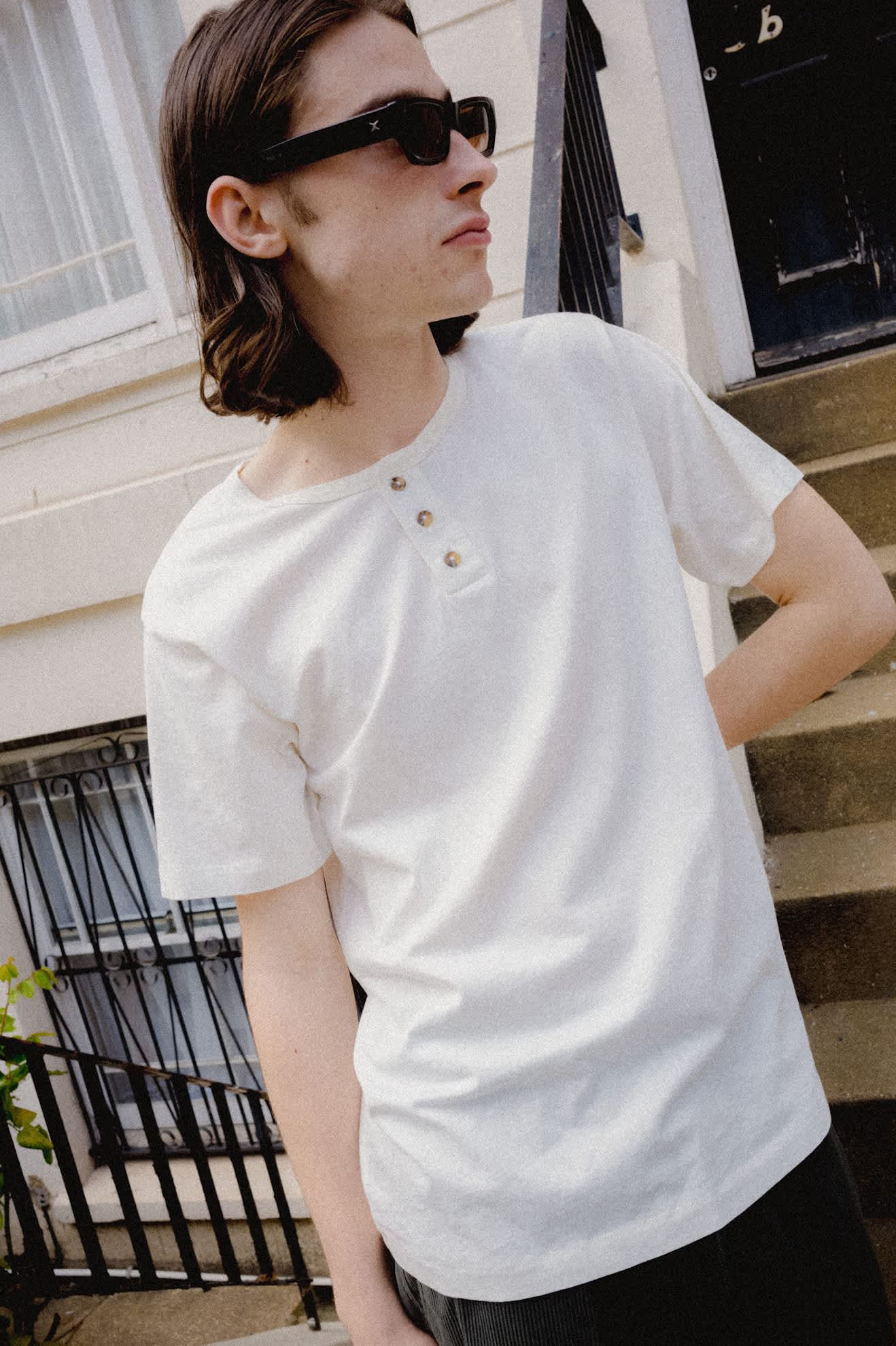 brixton-baseline-henley-t-shirt-off-white-vintage-wash-baumwolle image 7