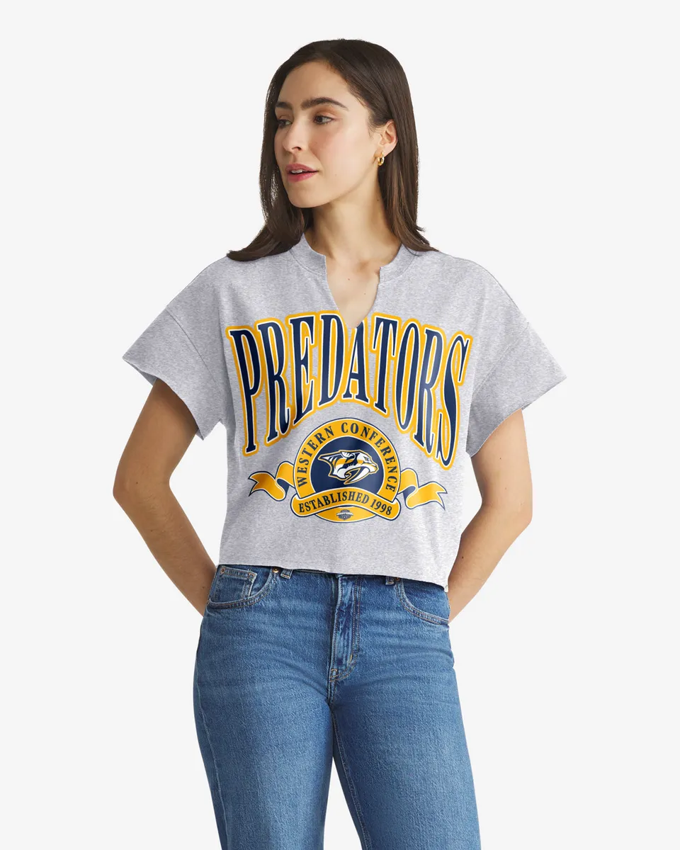 47-headline-crew-nashville-predators-t-shirt-damen-quartz-grey image 1