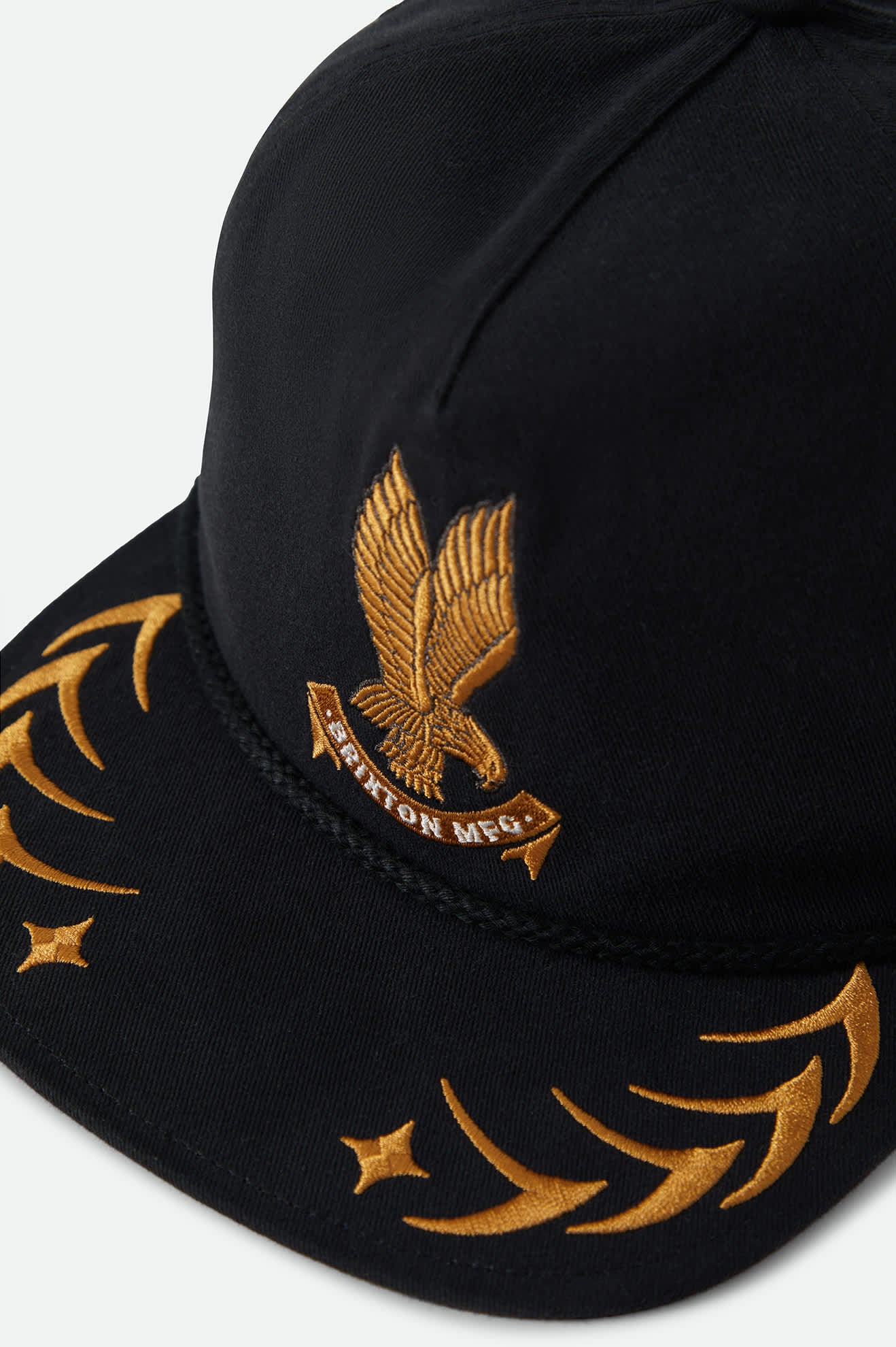 brixton-covall-snapback-cap-schwarz-baumwolle image 3