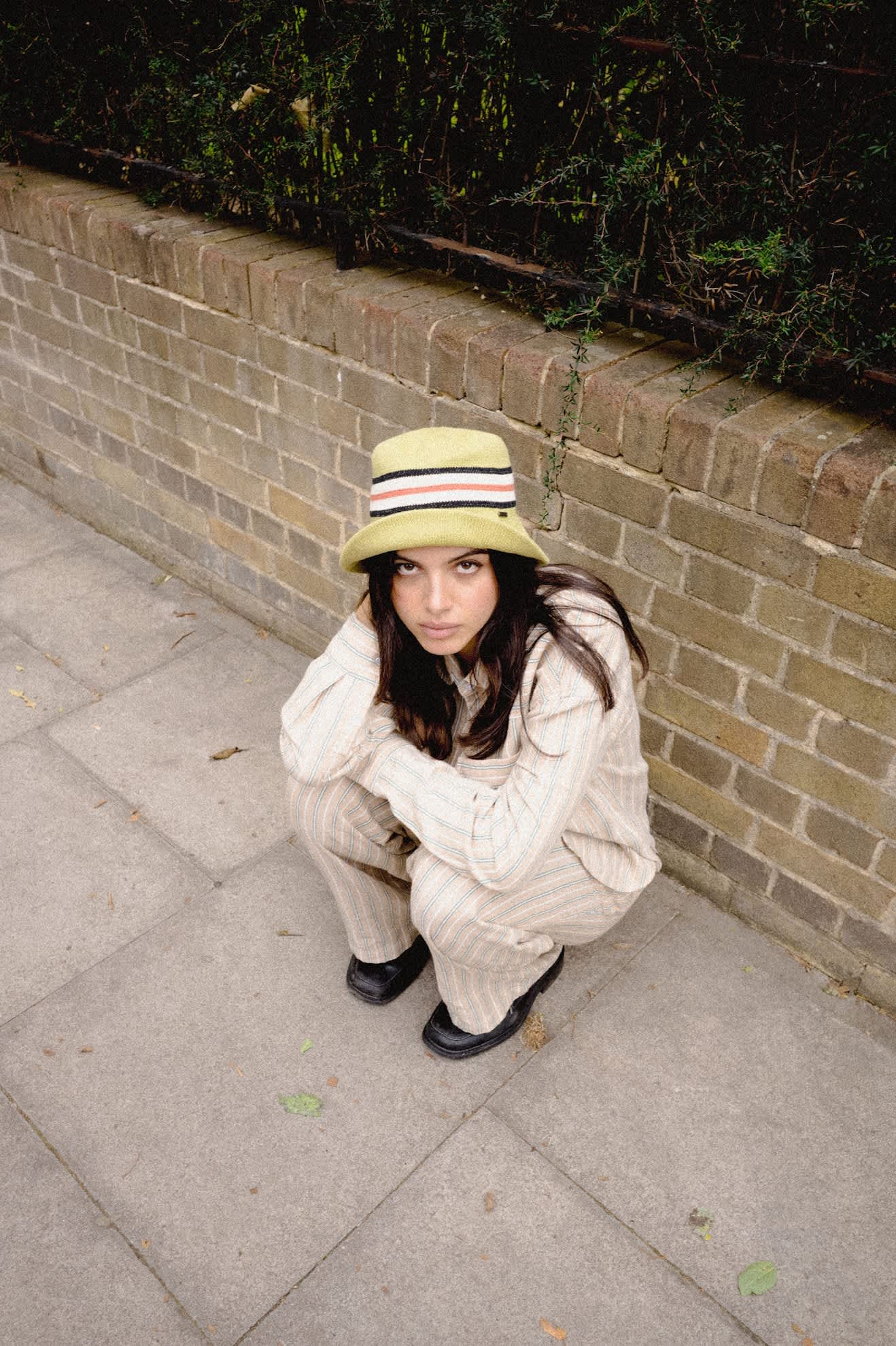 brixton-redding-bucket-hat-green-multi-stripe-packable image 6
