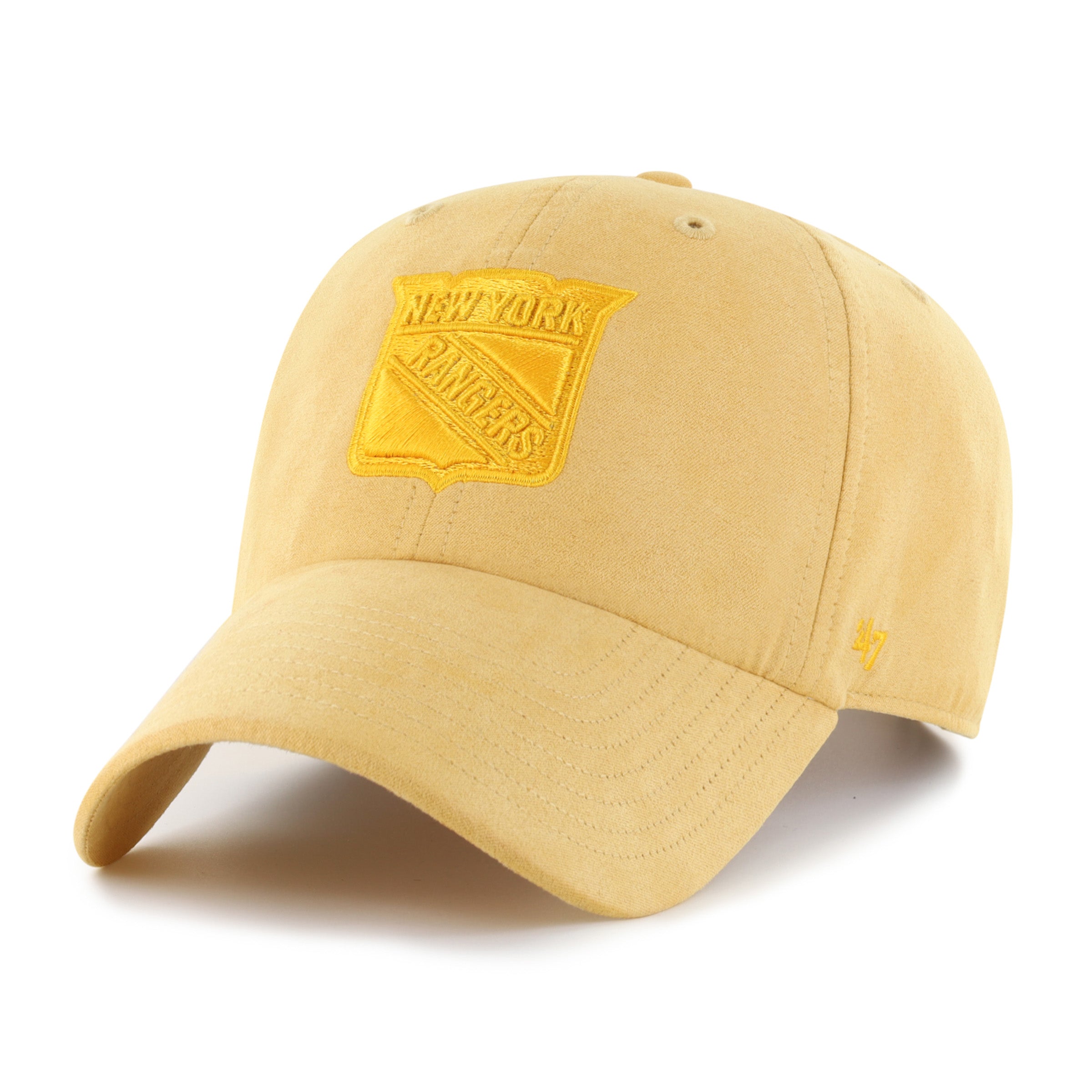 47-brand-clean-up-new-york-rangers-ballpark-suede-cap-gold image 1