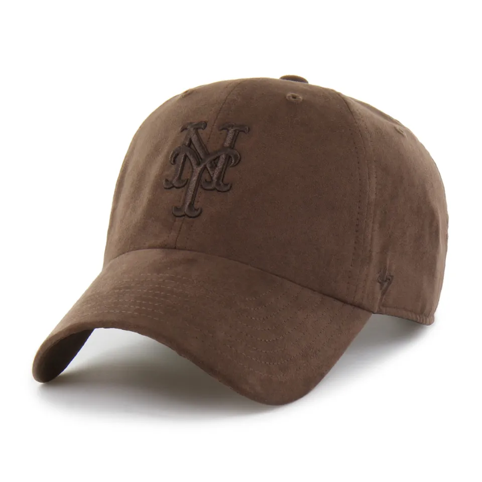 47-brand-47-clean-up-new-york-mets-ballpark-suede-cap-braun image 1