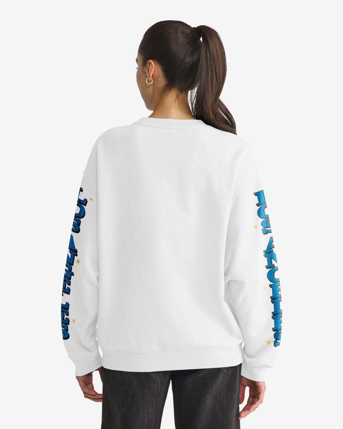 47-los-angeles-rams-thunderous-oversized-crew-white-wash-damen image 2