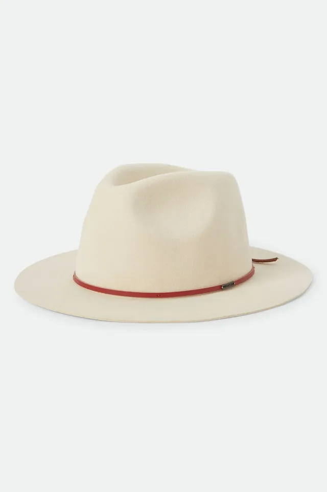 brixton-wesley-fedora-wax-paper-wollfilz-lederband image 1