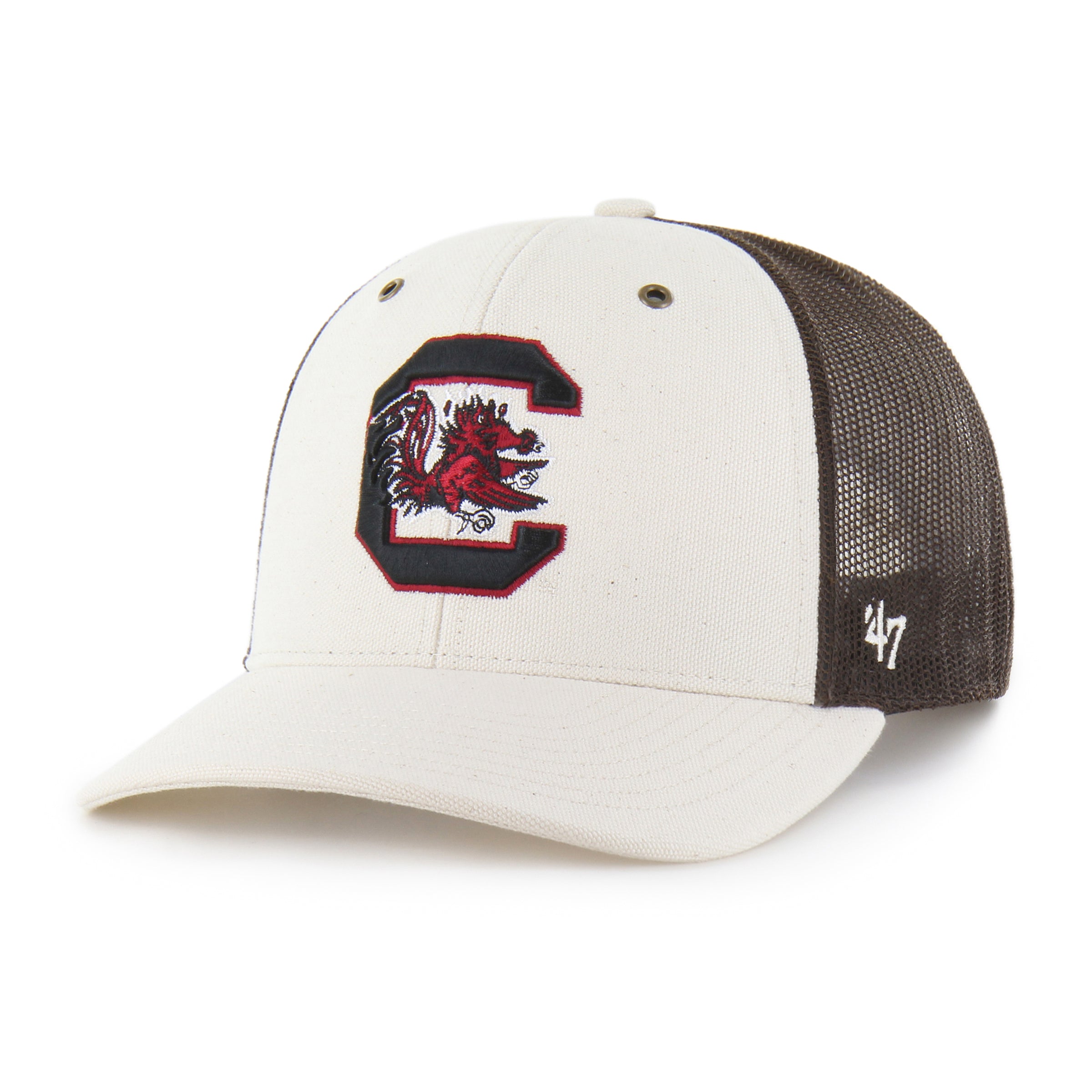 47-brand-gamecocks-carhartt-trucker-cap-natural-snapback image 1