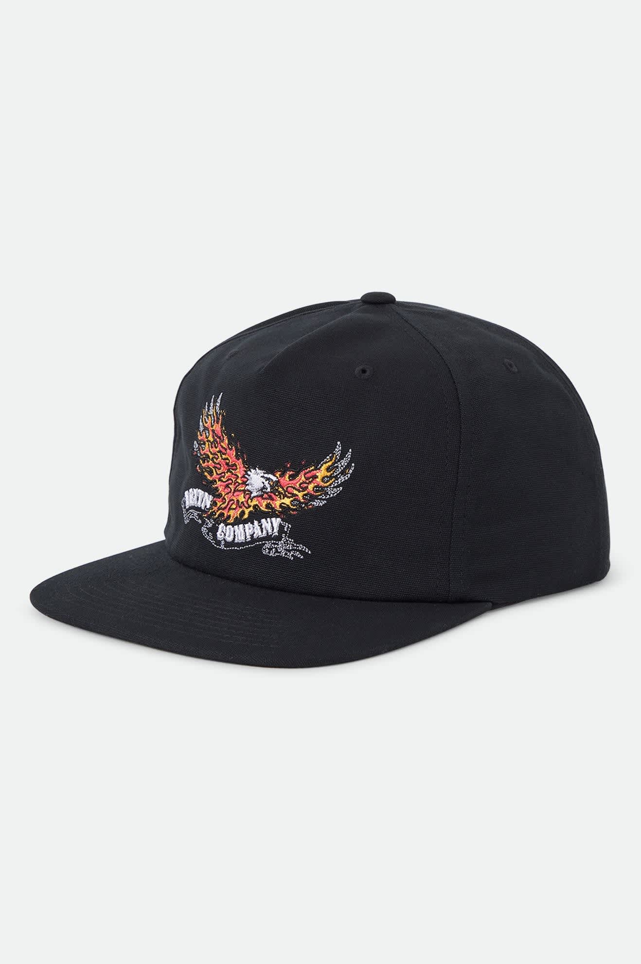 brixton-blazing-snapback-cap-schwarz-canvas-flat-bill image 1