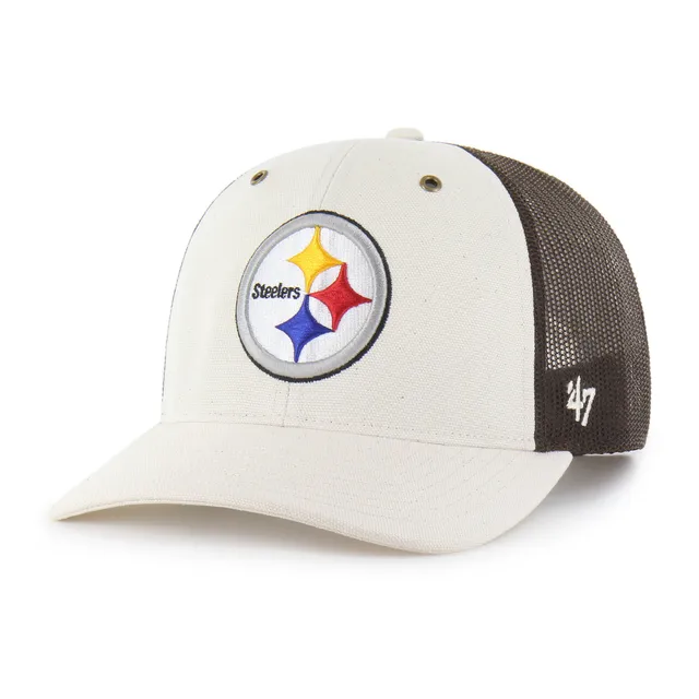 47-brand-pittsburgh-steelers-trucker-cap-natural-undyed image 1