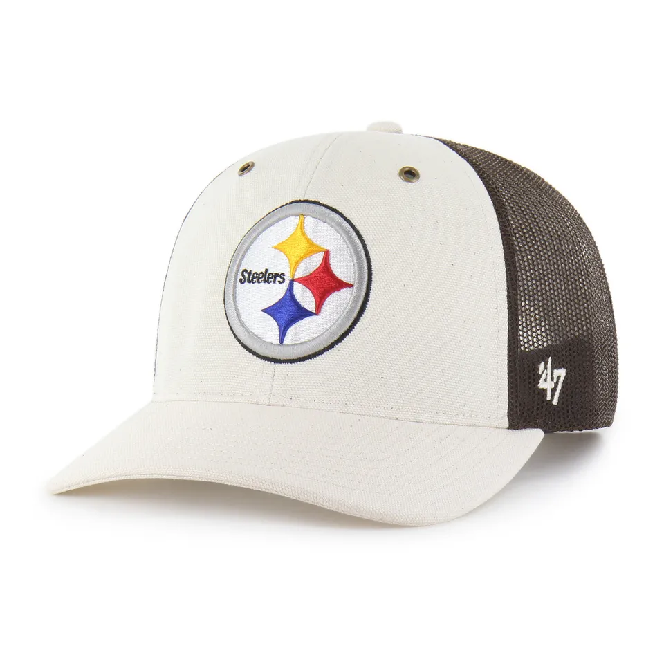 47-brand-pittsburgh-steelers-trucker-cap-natural-undyed image 1