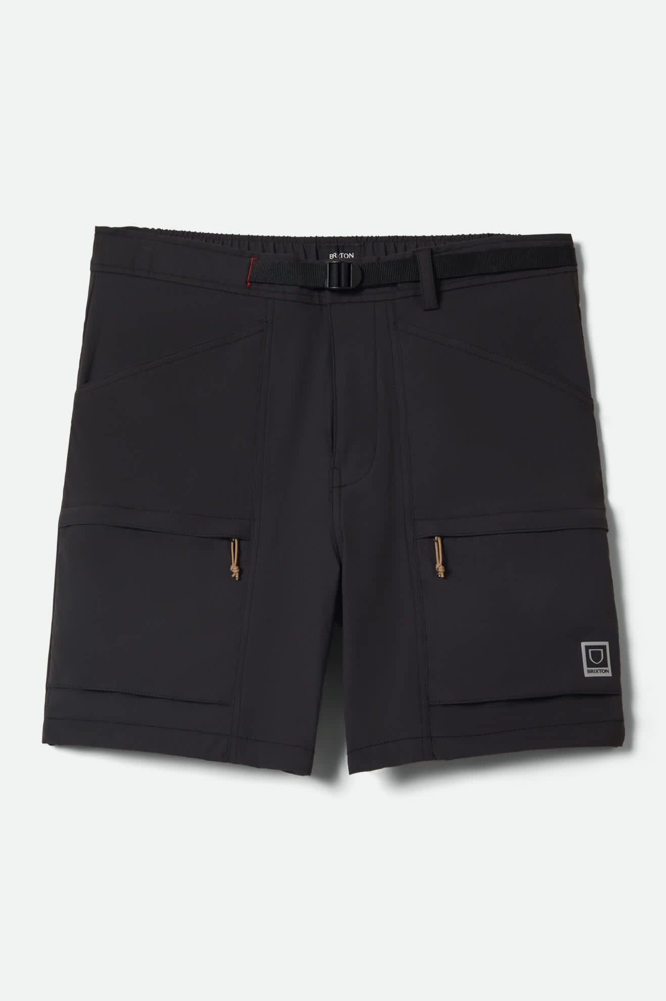brixton-journey-utility-short-herren-schwarz-ripstop image 1