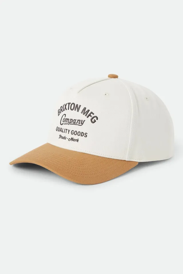 brixton-stratton-snapback-off-white-caramel-baumwolle image 1