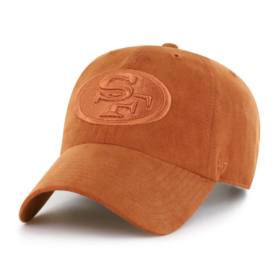 47-clean-up-ballpark-suede-49ers-cap-burnt-orange-osf image 1