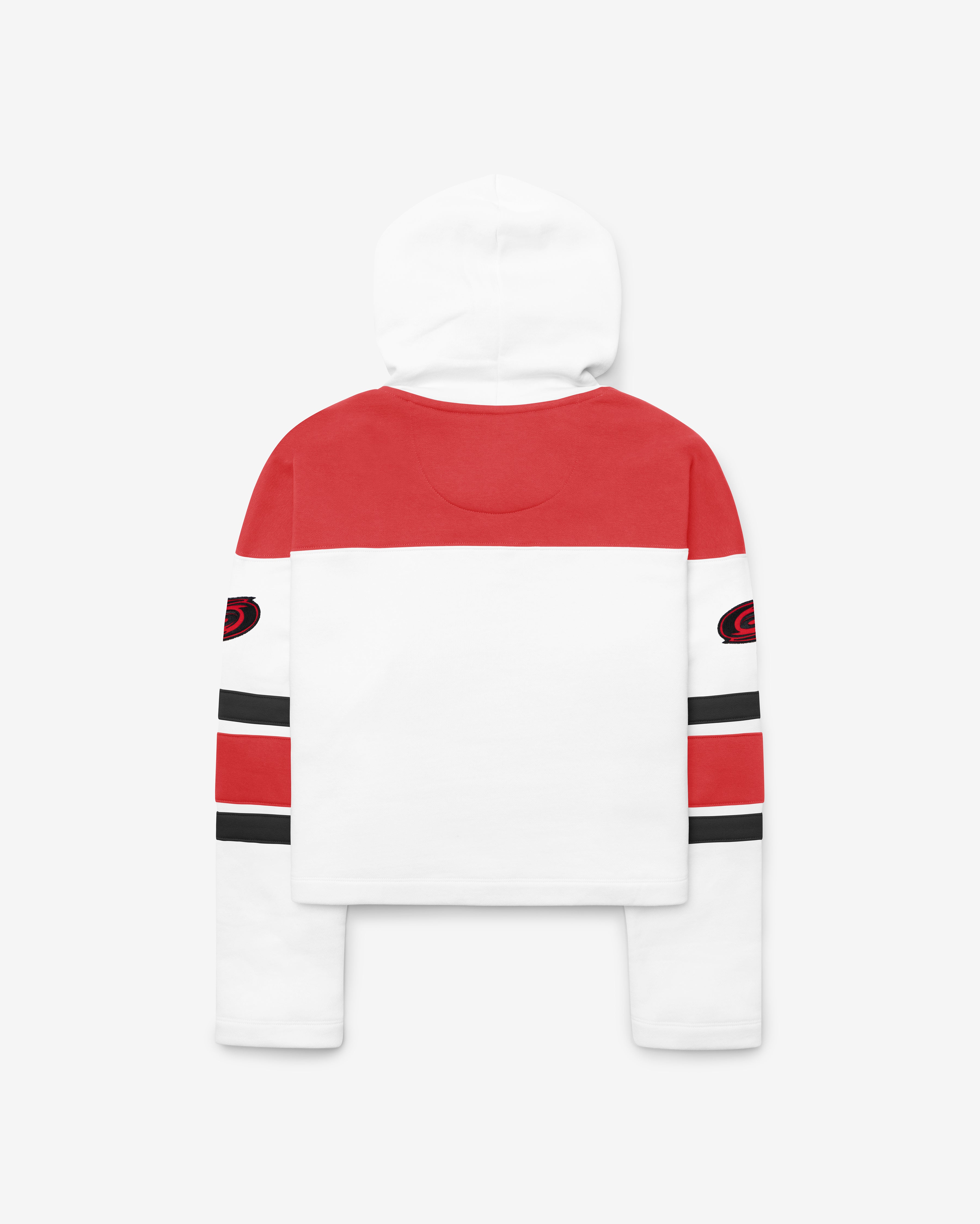 47-lacer-carolina-hurricanes-hoodie-damen-white-wash-cropped image 2