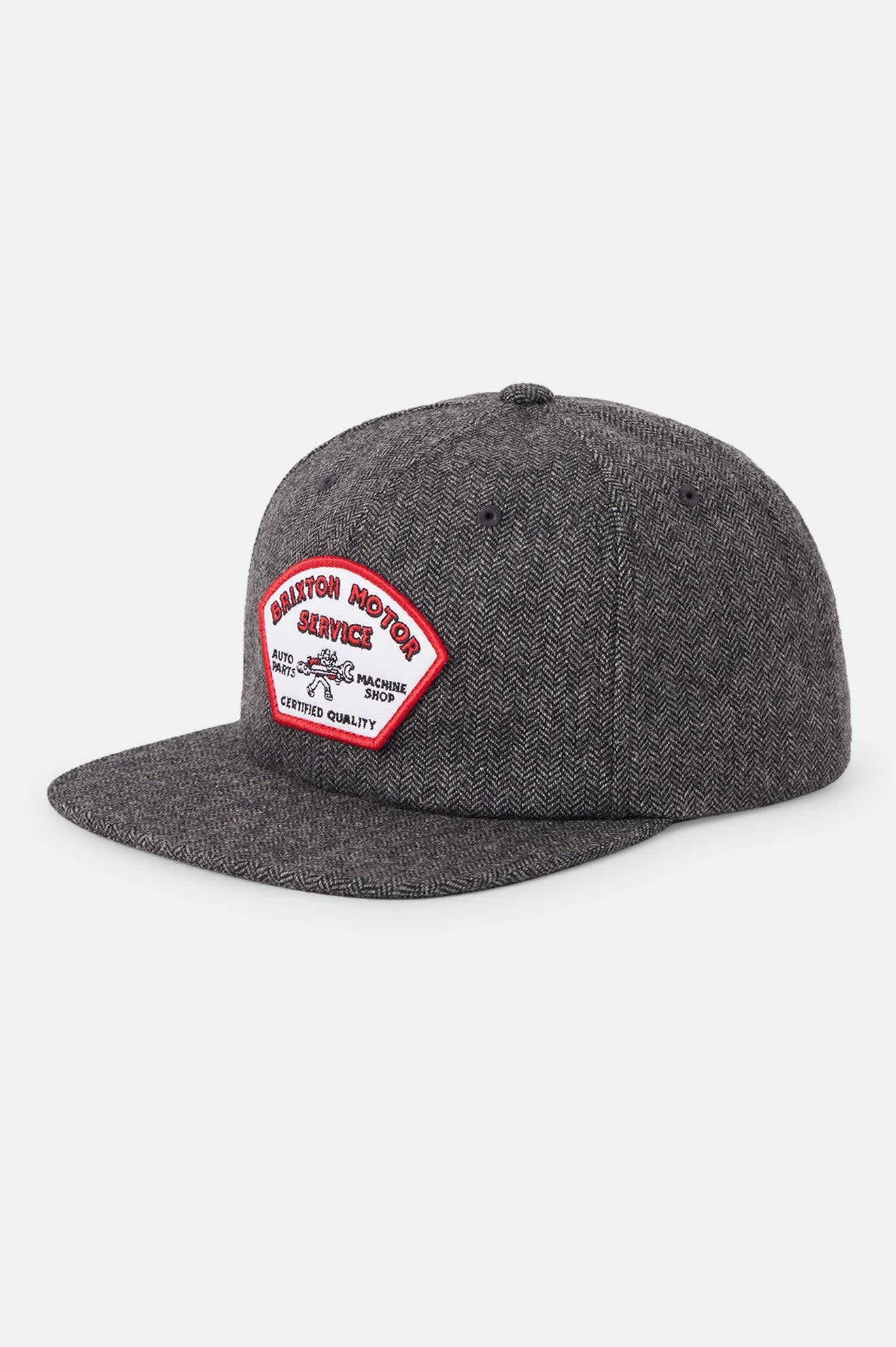 brixton-dyson-snapback-schwarz-fischgrat image 1