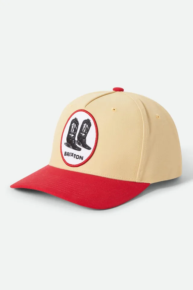 brixton-two-boots-snapback-cap-gelb-rot-netplus image 1