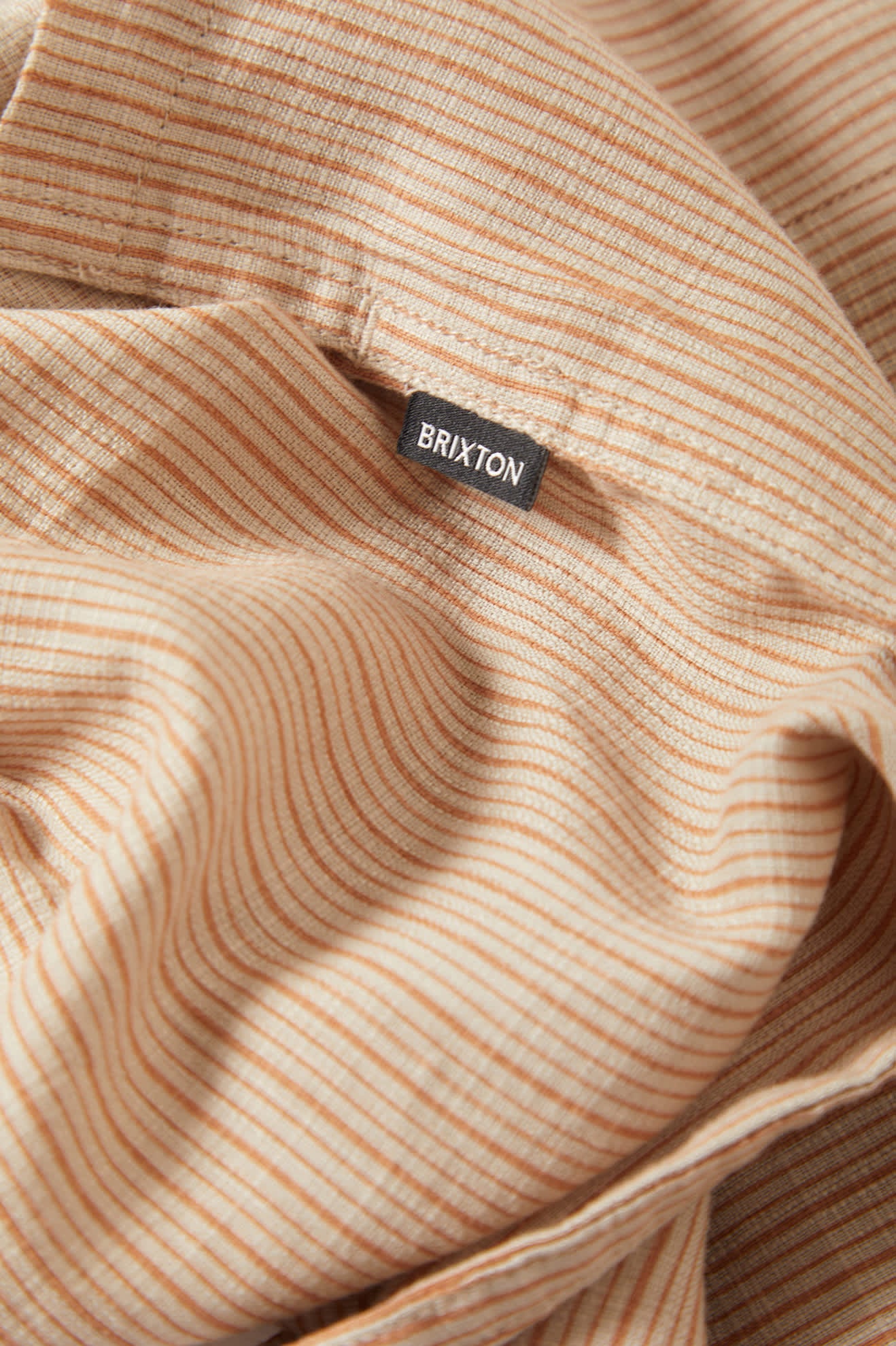 brixton-bunker-slub-kurzarmhemd-italian-clay-stripe image 6