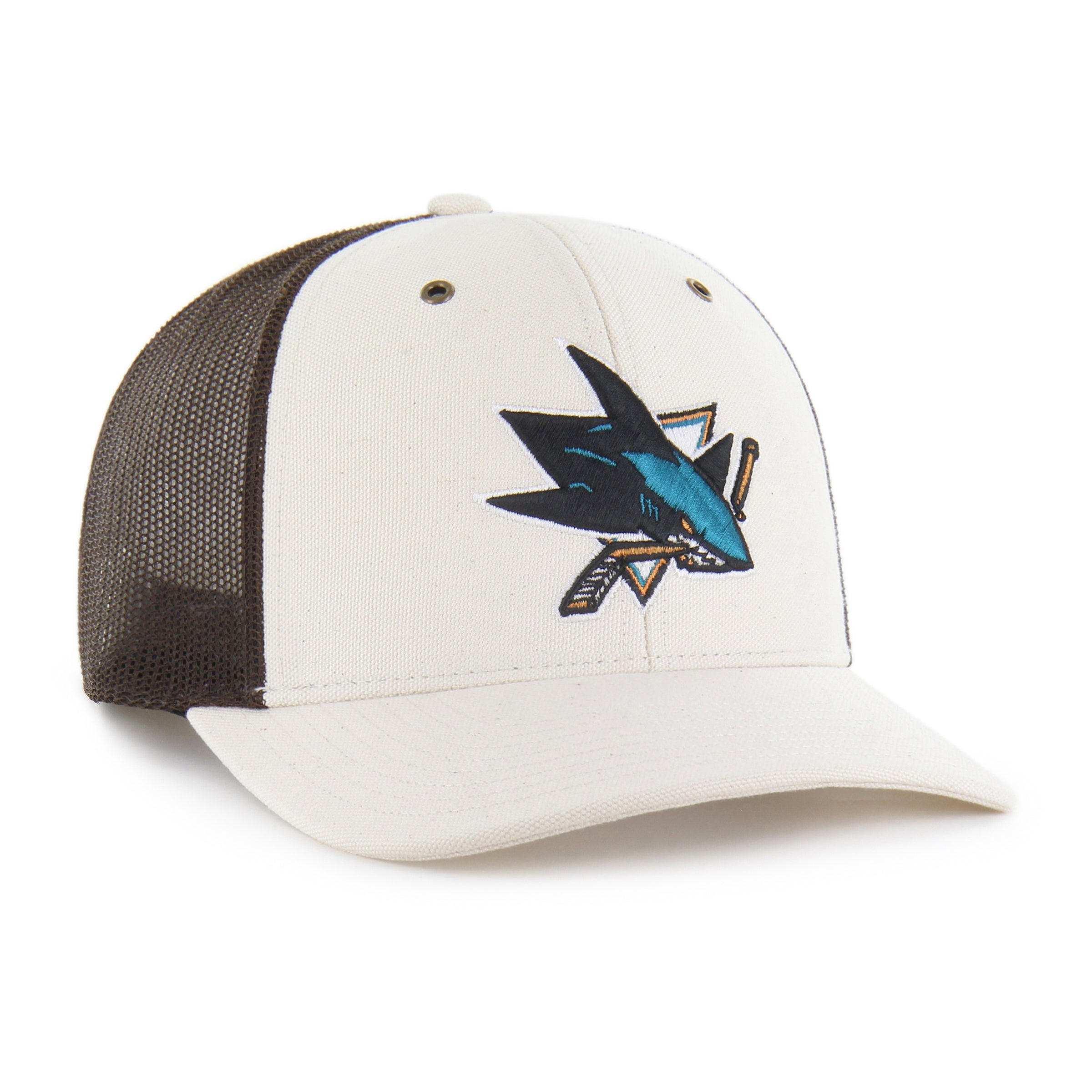 47-brand-47-trucker-san-jose-sharks-cap-natural-osf image 4