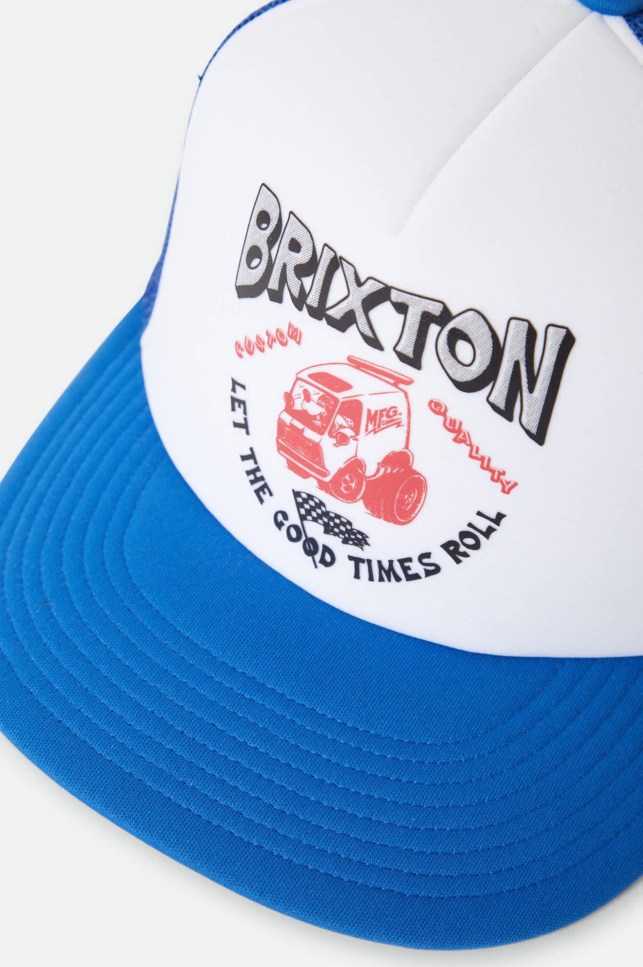 brixton-garnet-trucker-cap-blau-wei-netz image 3