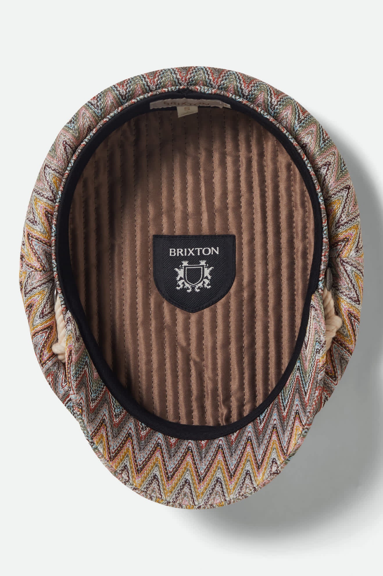brixton-fiddler-fisherman-cap-multi-zigzag-kordel image 2