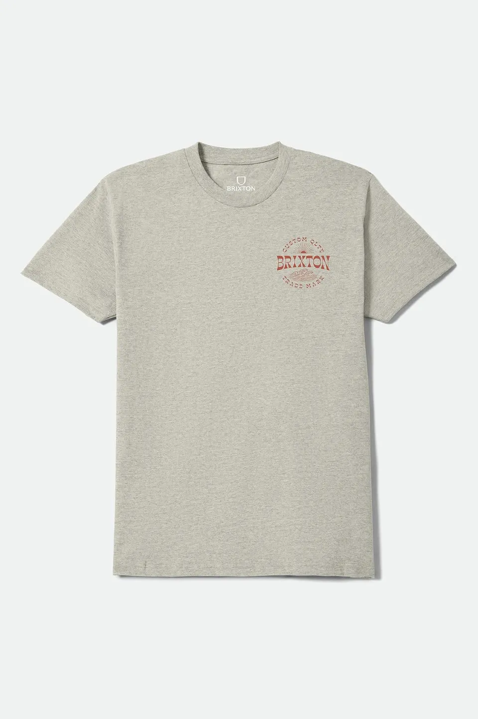 brixton-current-standard-t-shirt-silver-grey-print-baumwolle image 1