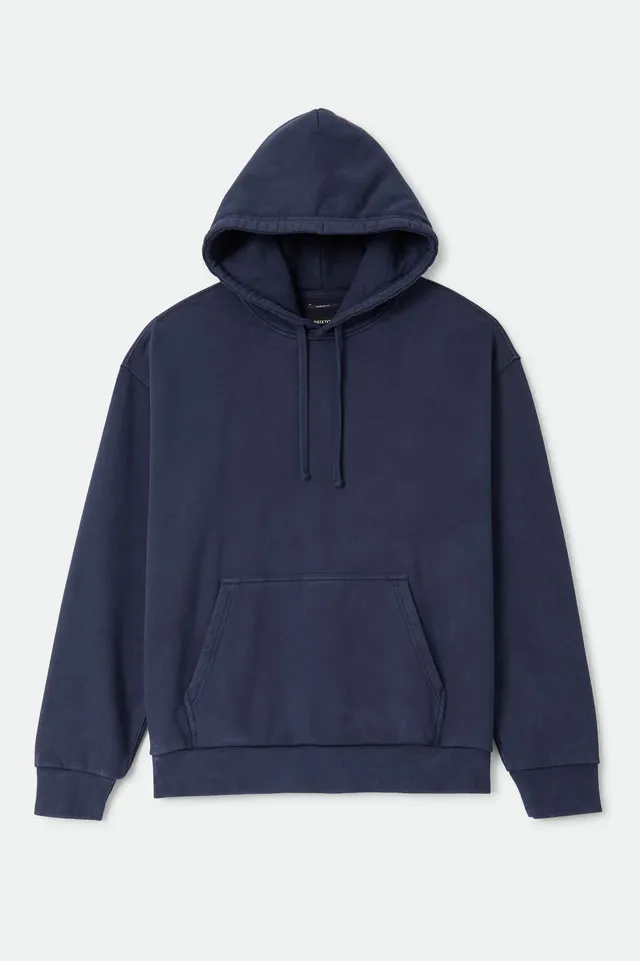 brixton-baseline-hood-fleece-washed-navy-vintage-wash image 1