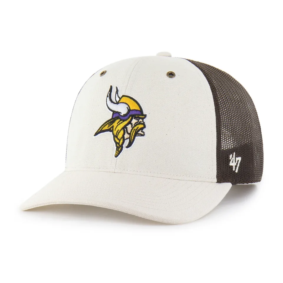 47-brand-47-trucker-carhartt-undyed-cap-vikings-natural-osf image 1
