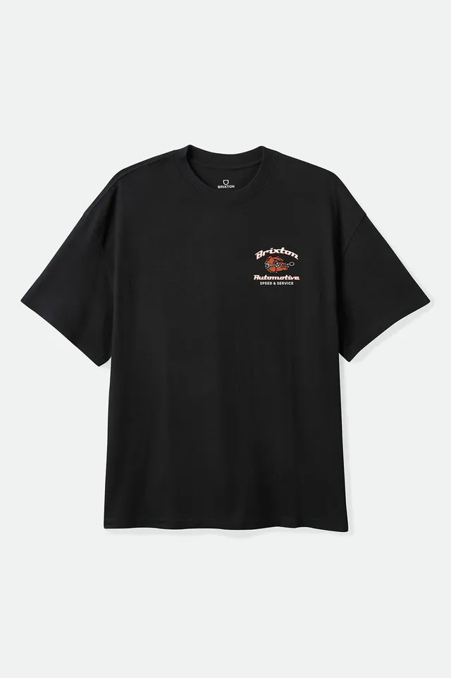 brixton-brewster-oversized-t-shirt-schwarz-baumwolle image 1