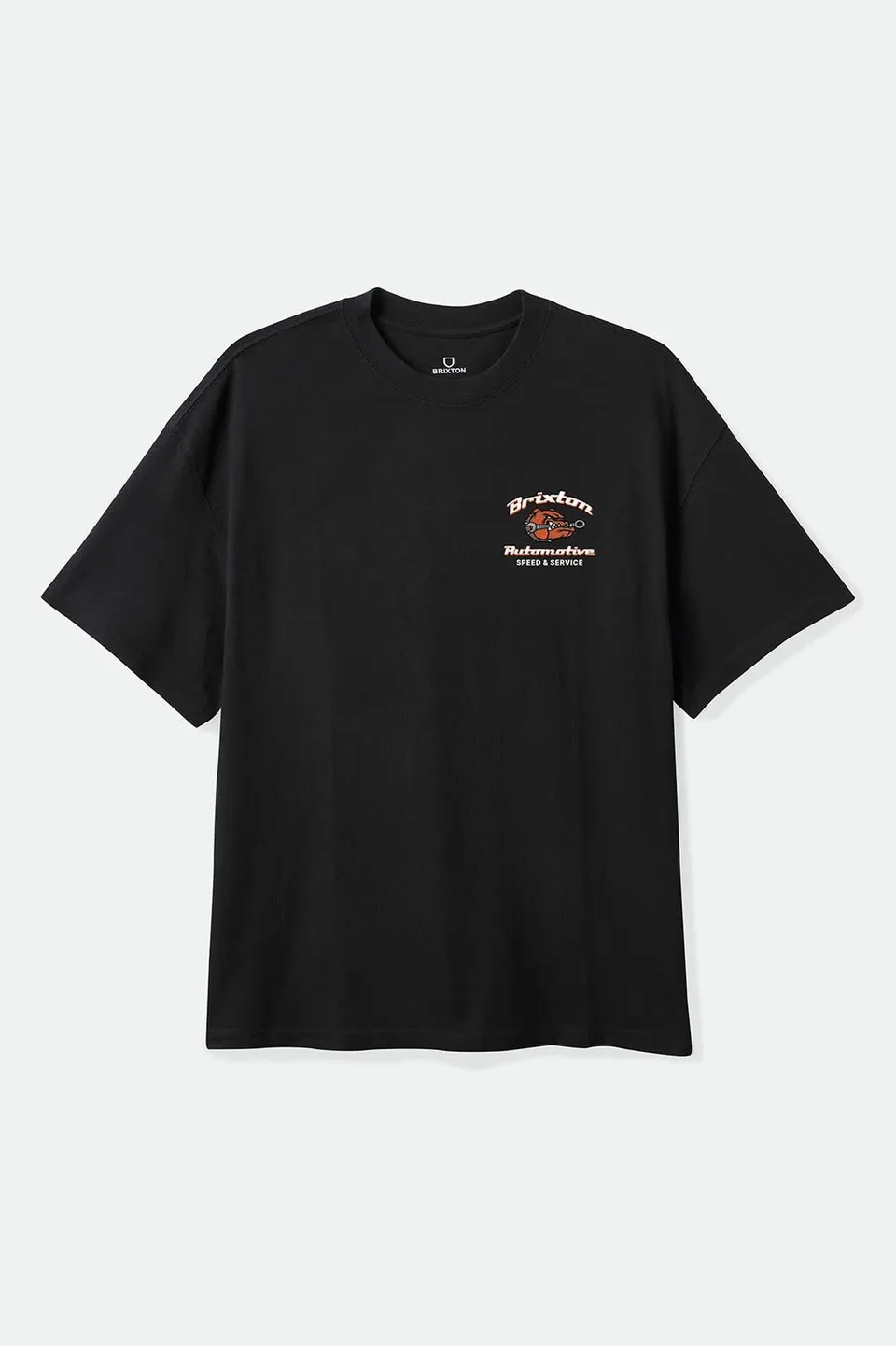 brixton-brewster-oversized-t-shirt-schwarz-baumwolle image 1