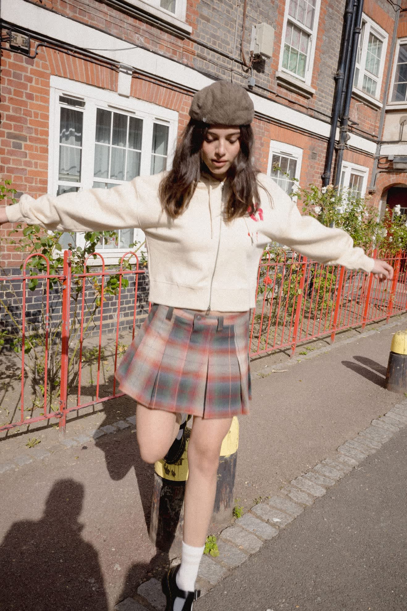 brixton-pleated-mini-skirt-minirock-multi-shadow image 8