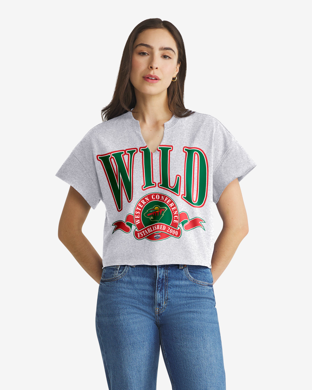 47-brand-wild-banners-out-t-shirt-quartz-grey-damen image 1