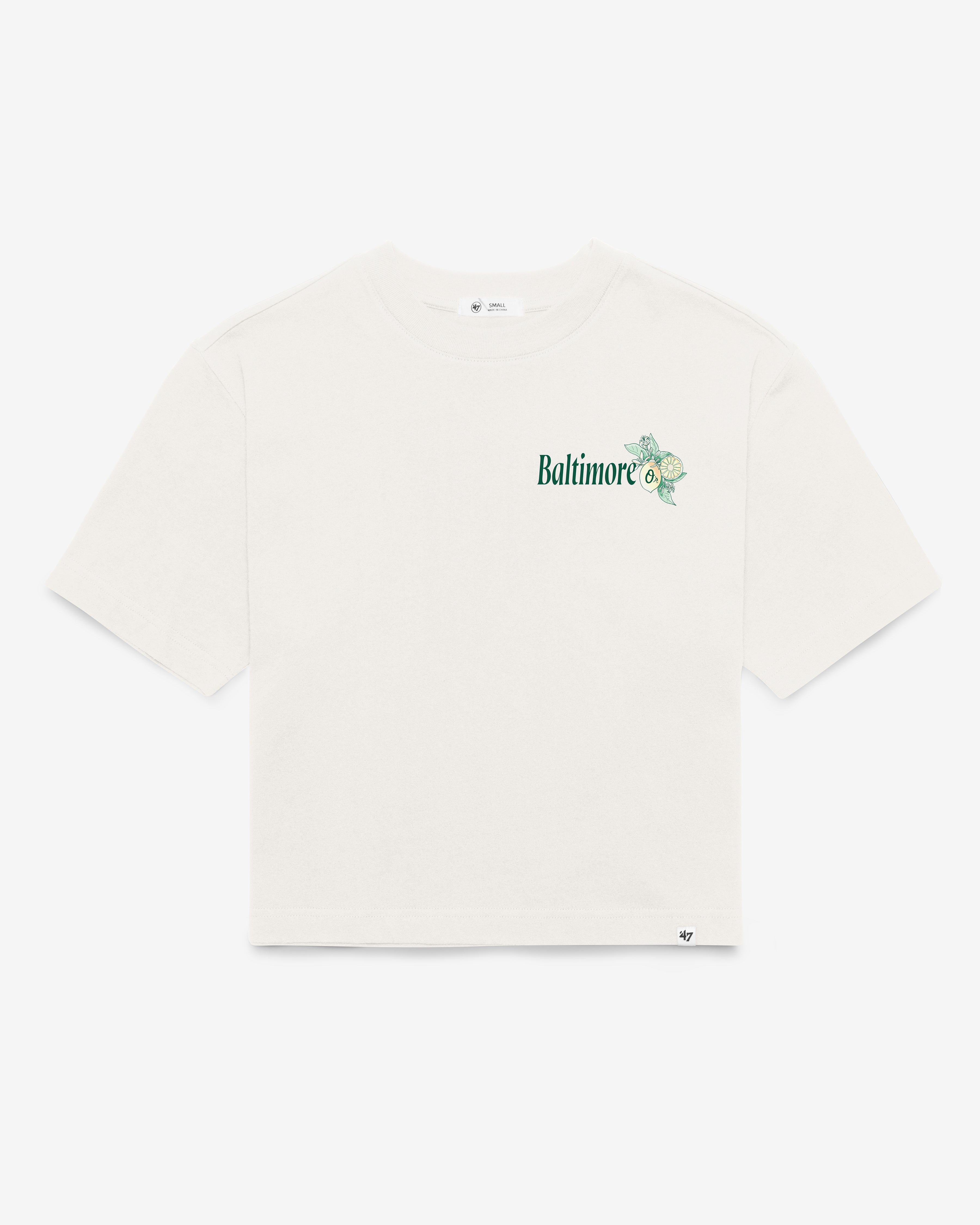 47-reed-city-baltimore-orioles-damen-t-shirt-sandstone-crop image 2