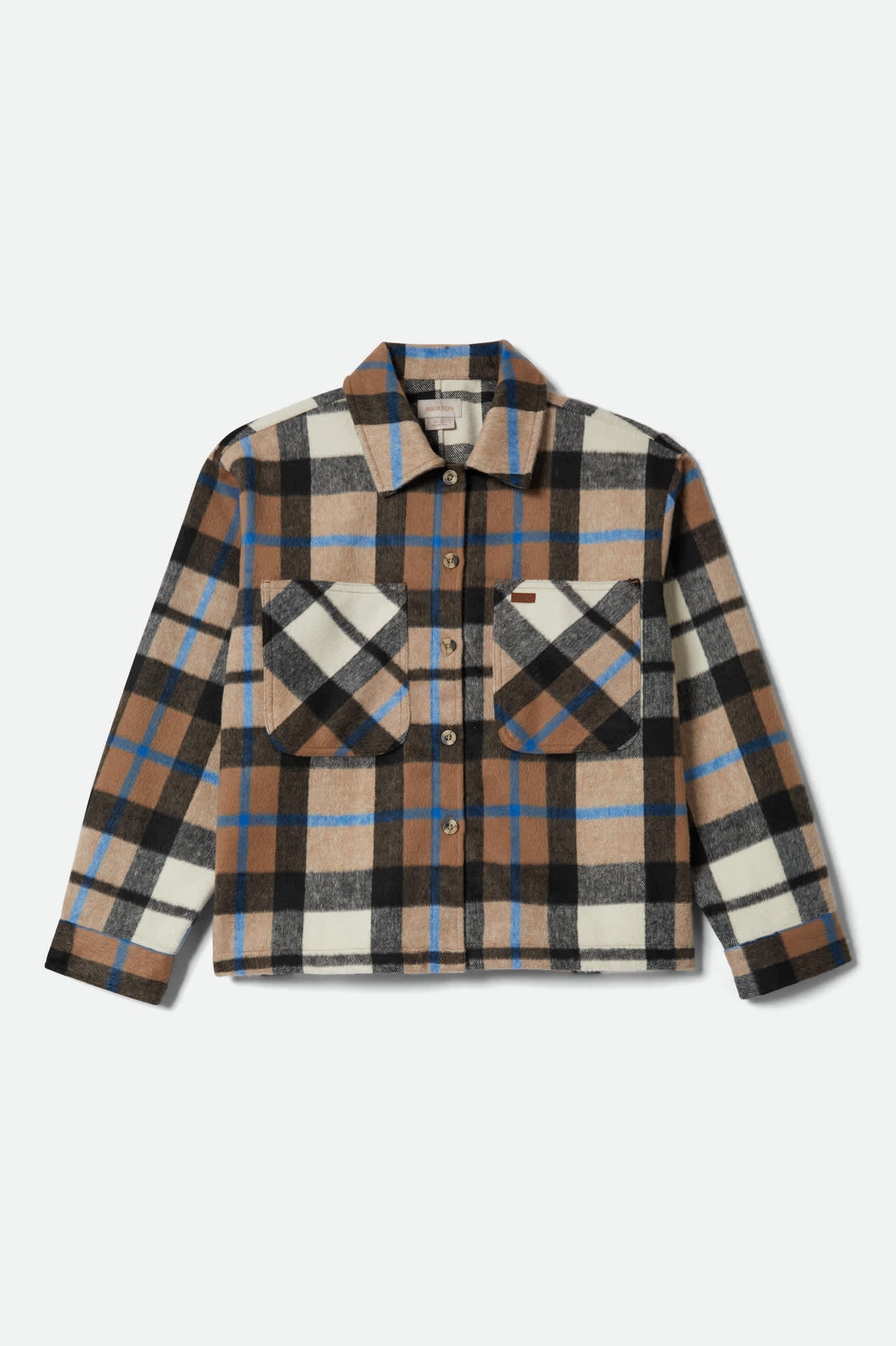 brixton-bowery-flanellhemd-damen-schwarz-soft-brushed image 2
