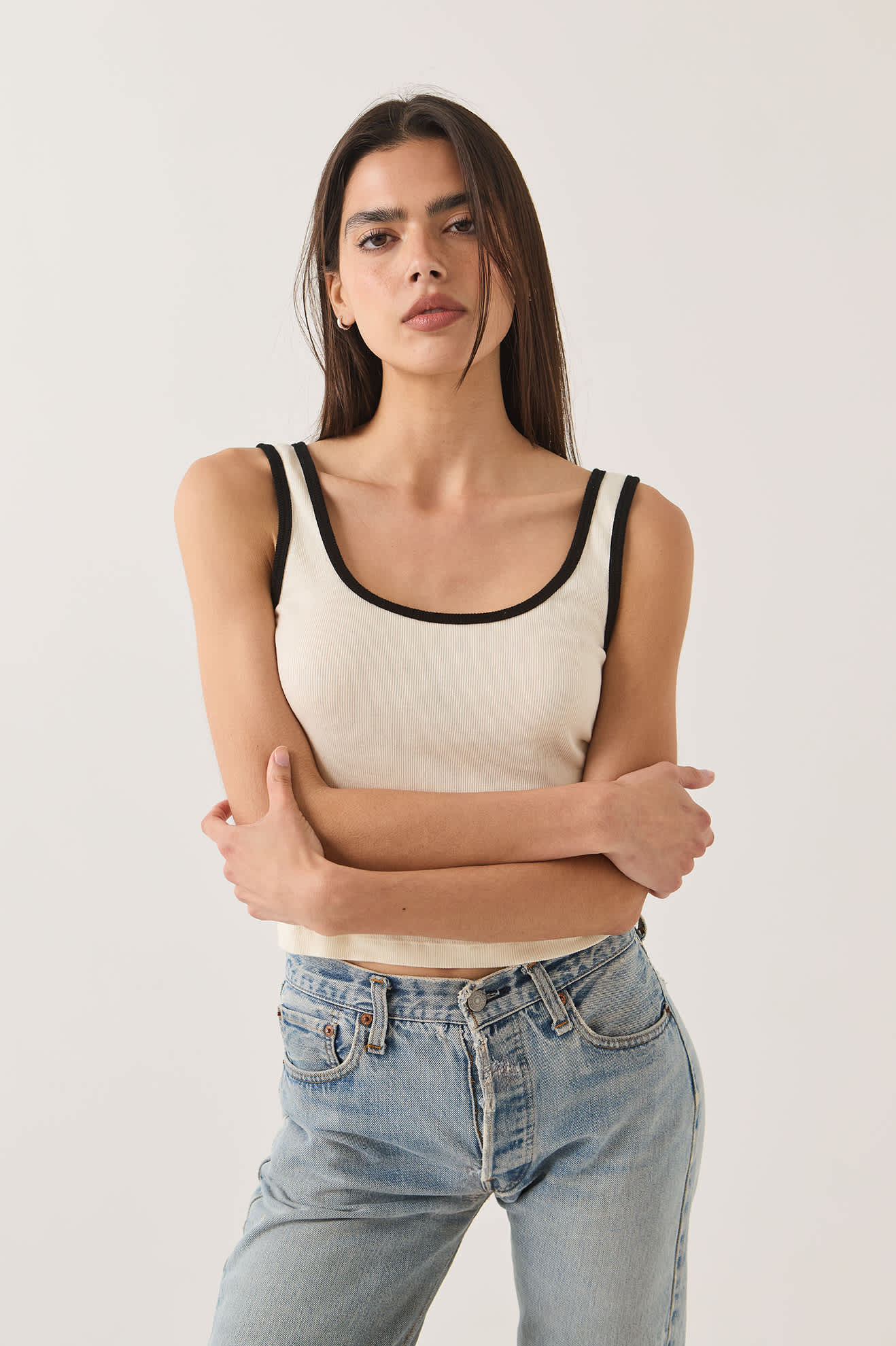 brixton-ringer-organic-a-tank-top-off-white-bio-baumwolle image 1