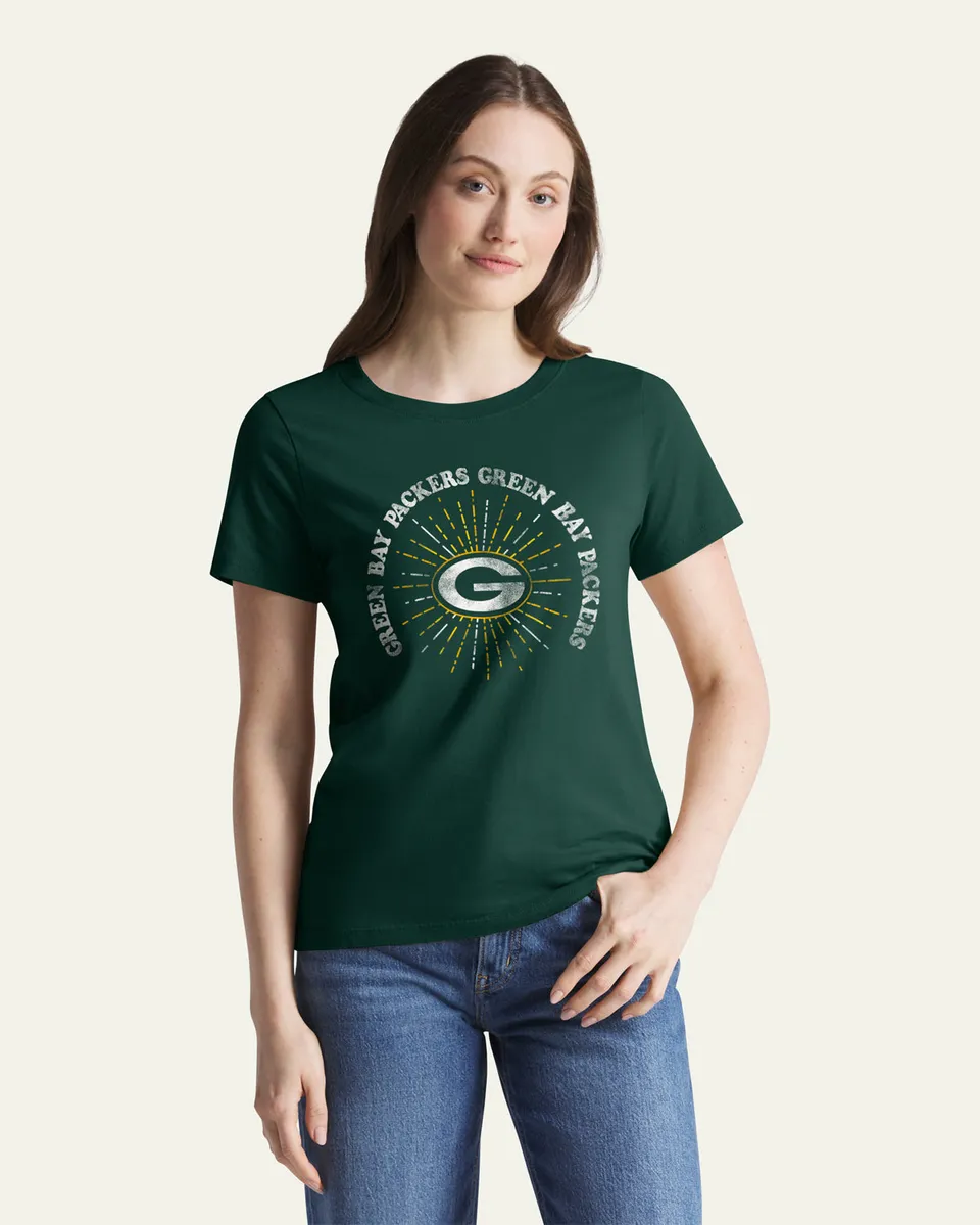 47-brand-everyday-green-bay-packers-t-shirt-dunkelgr-n-damen image 1